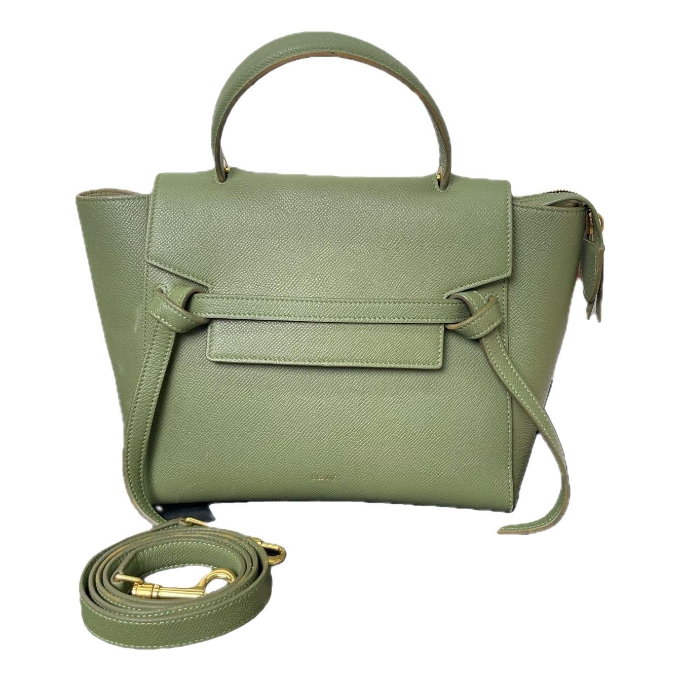 Belt leather handbag