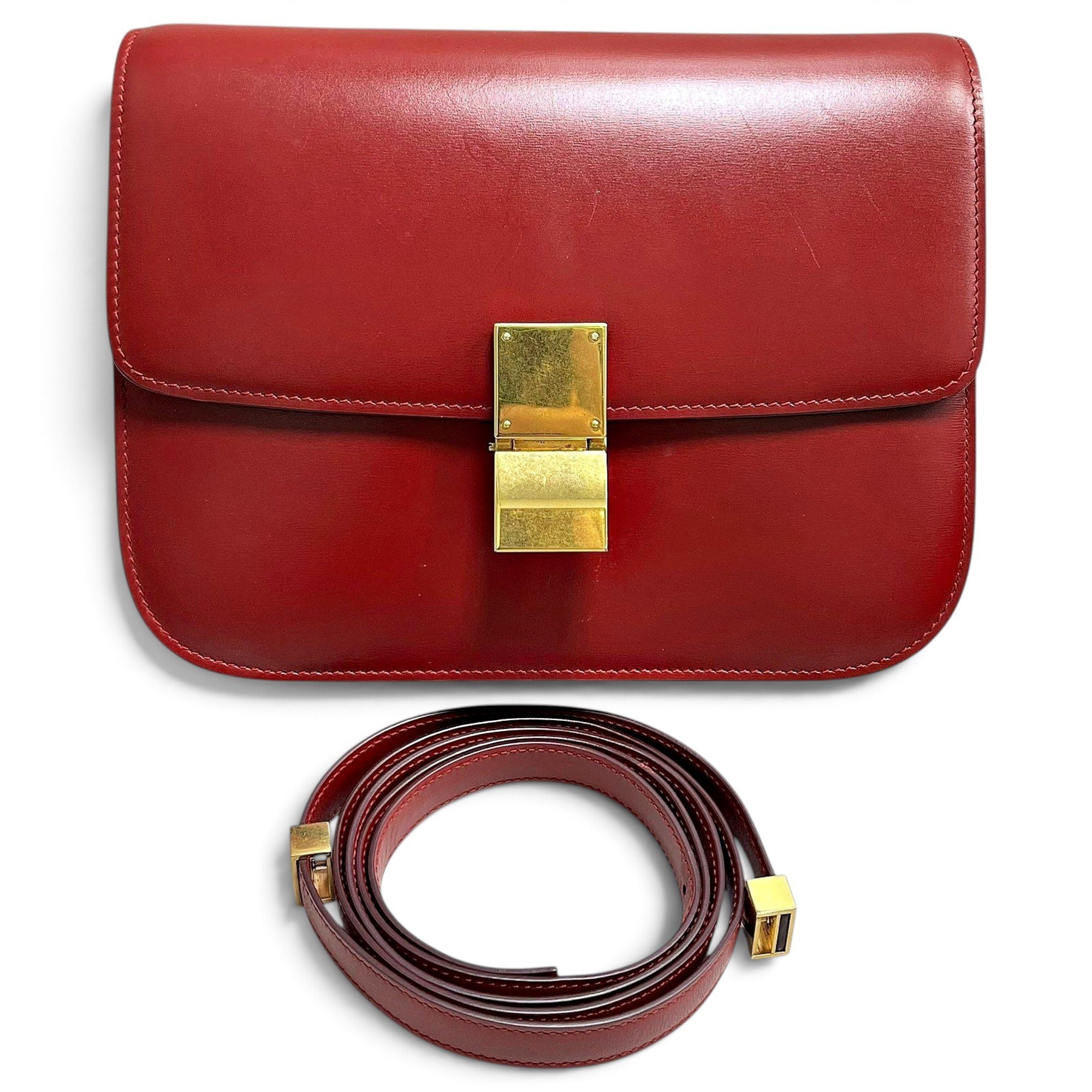 Classic leather handbag