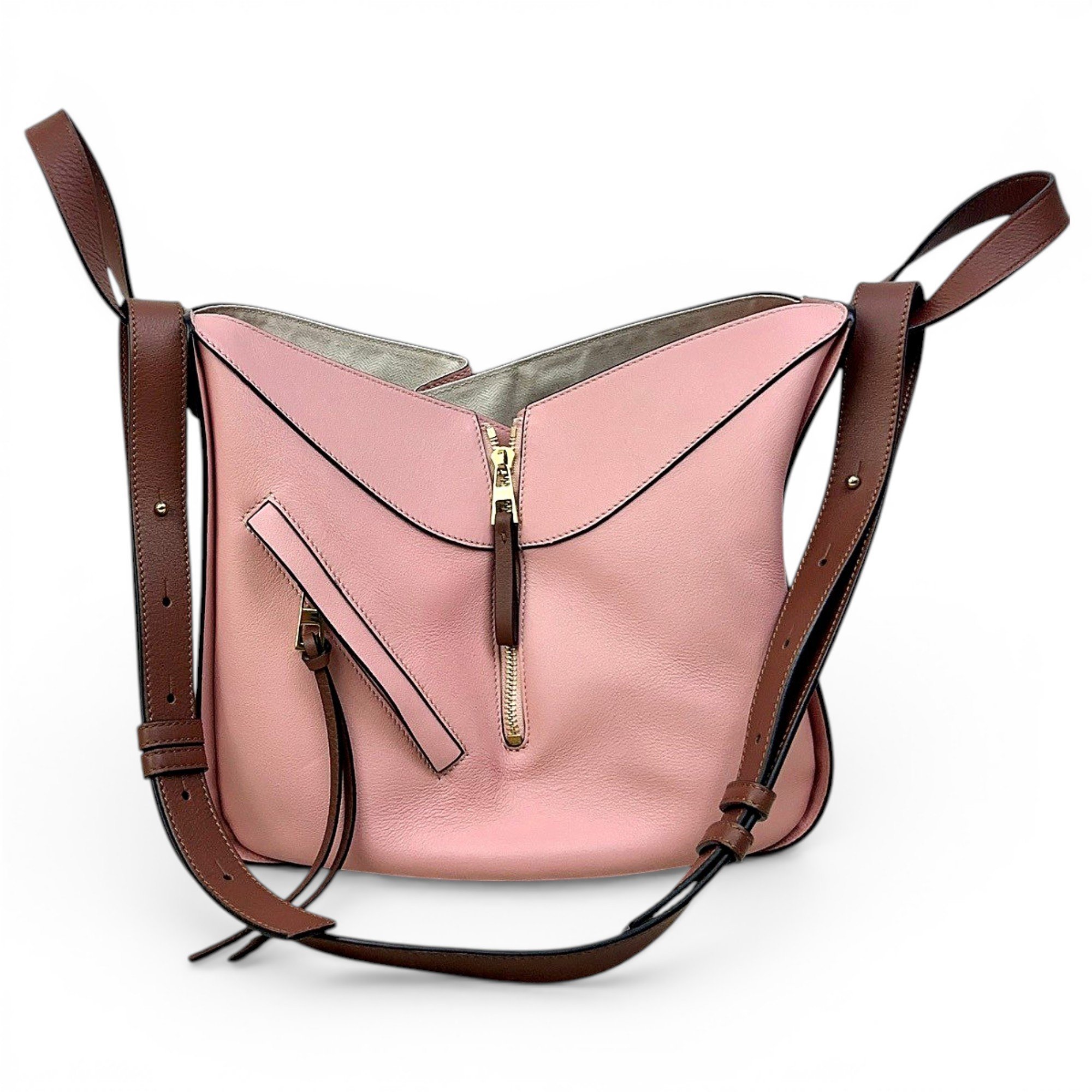 Hammock leather handbag
