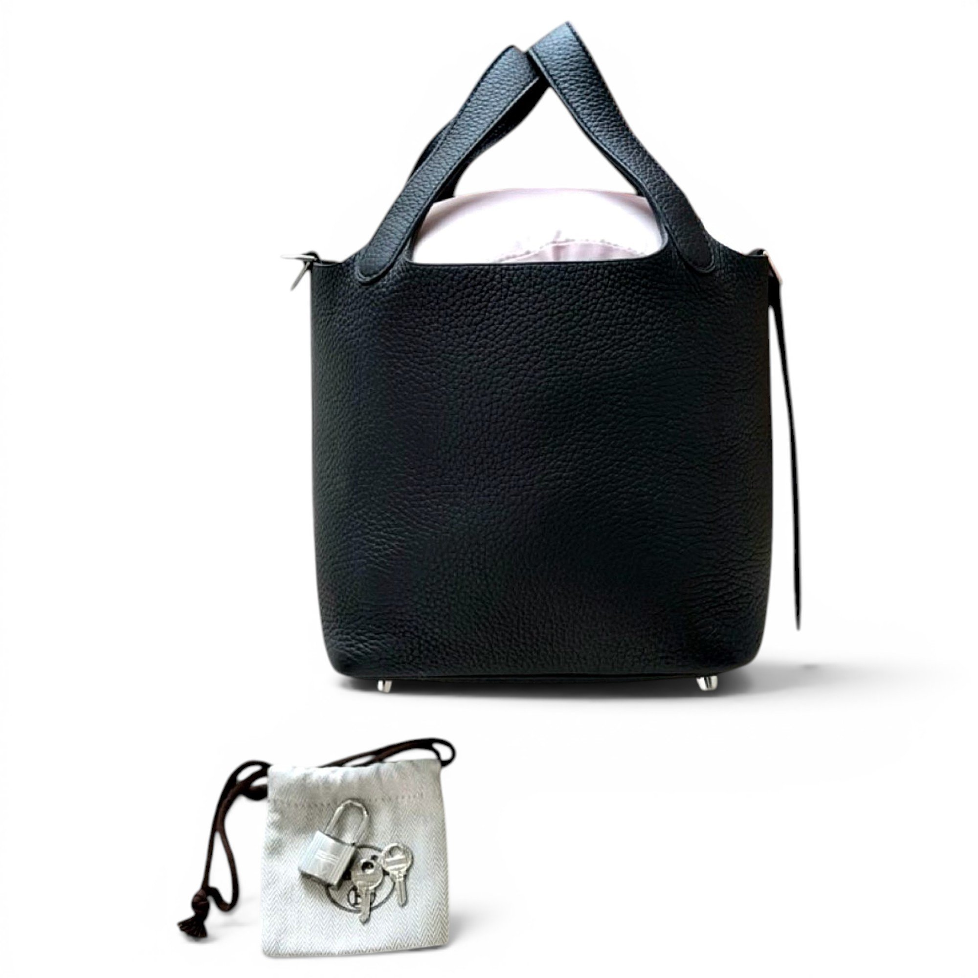 Picotin leather handbag