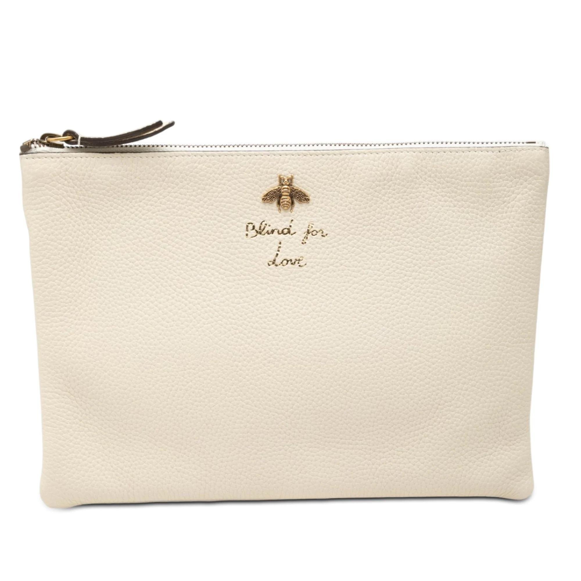Pony-style calfskin clutch bag
