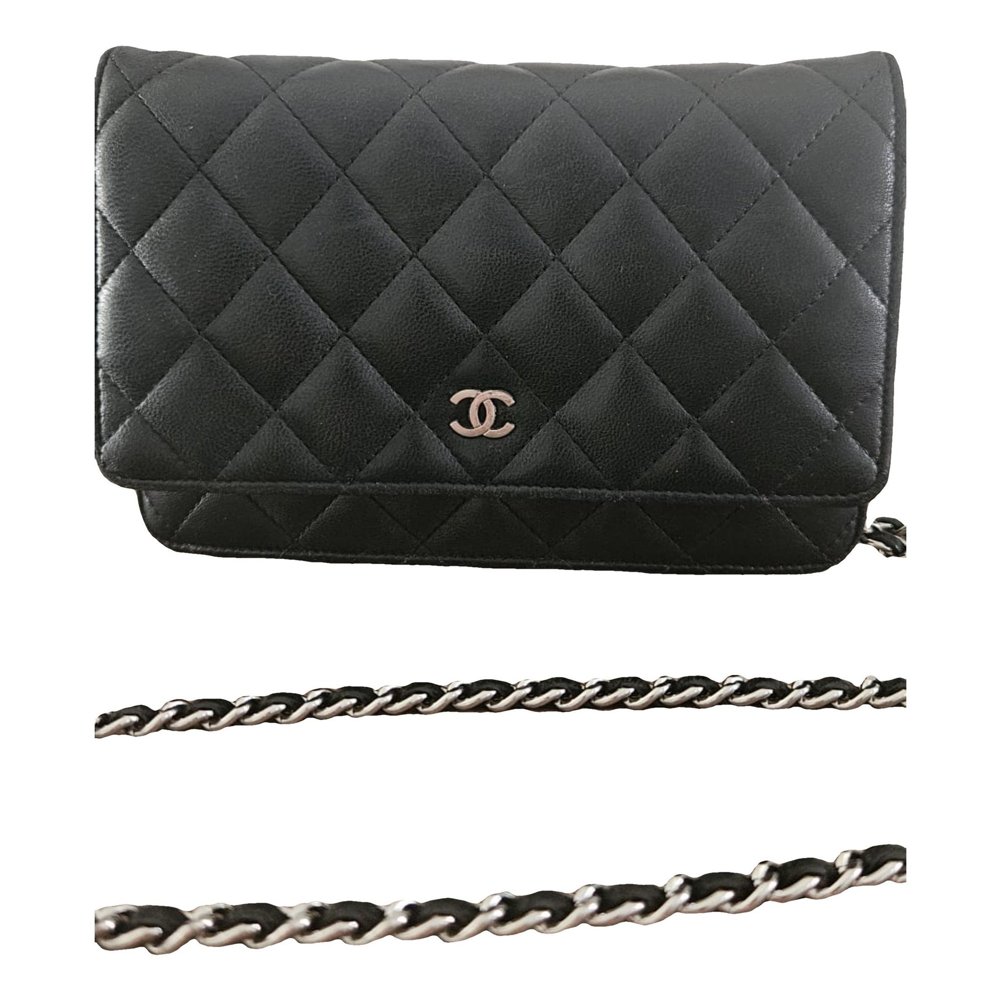 Chanel Mademoiselle leather clutch bag