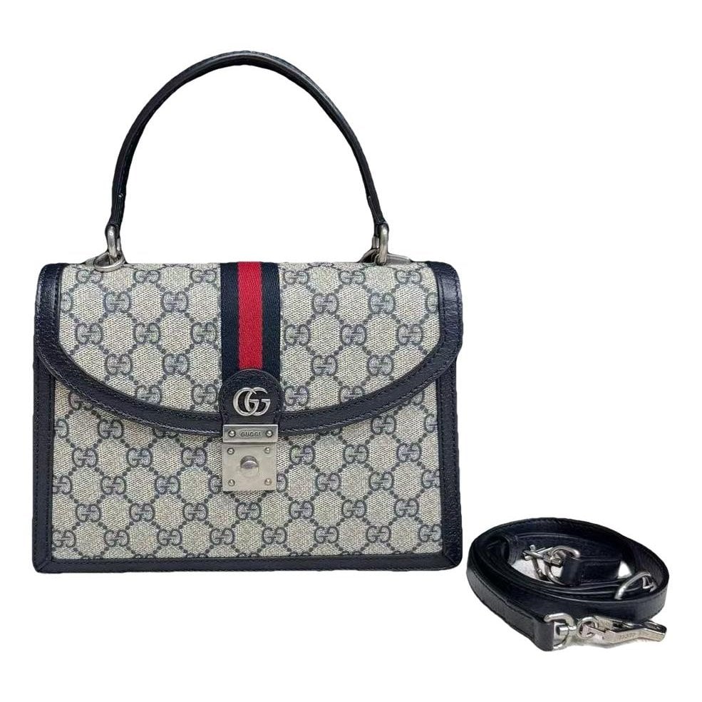 Ophidia Flap Top Handle leather crossbody bag