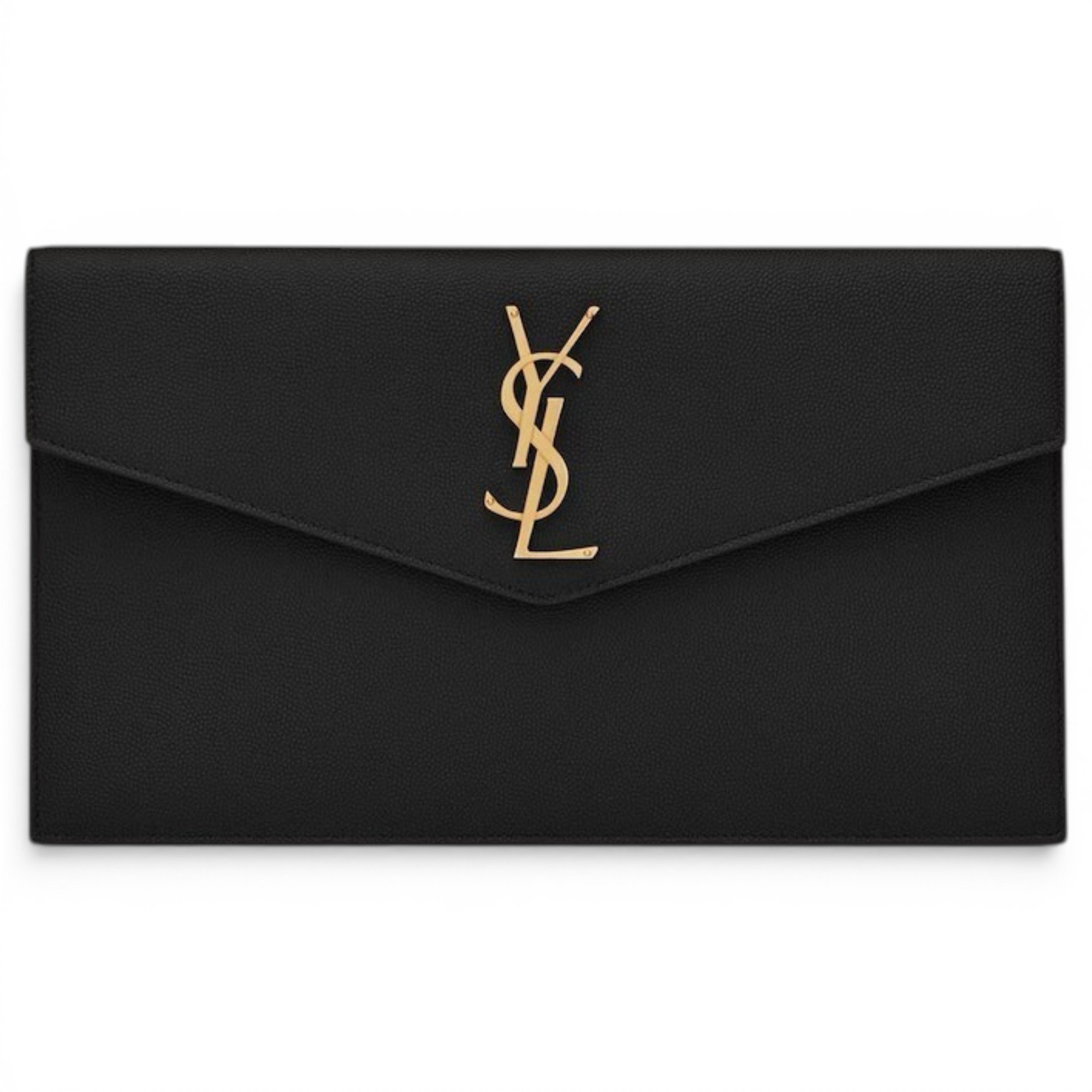 Uptown leather clutch bag