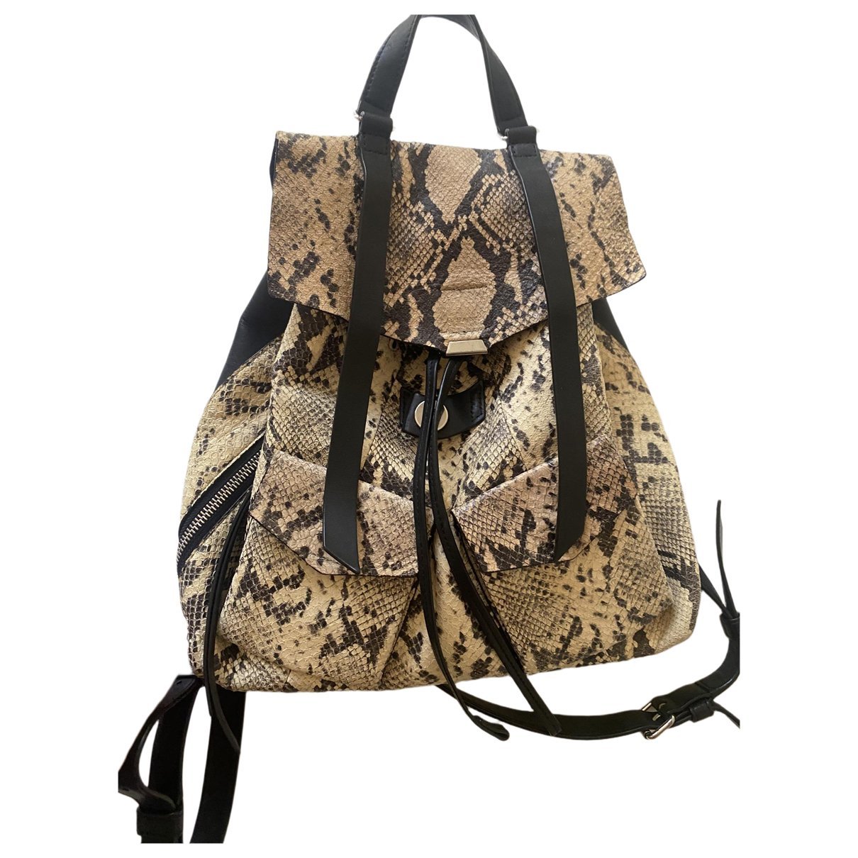 Leather backpack