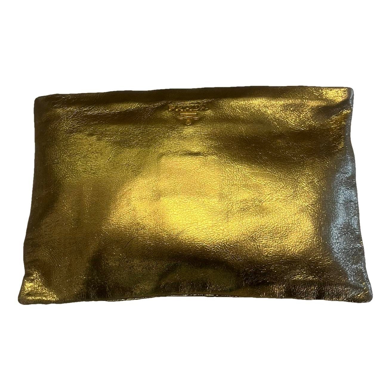 Leather clutch bag