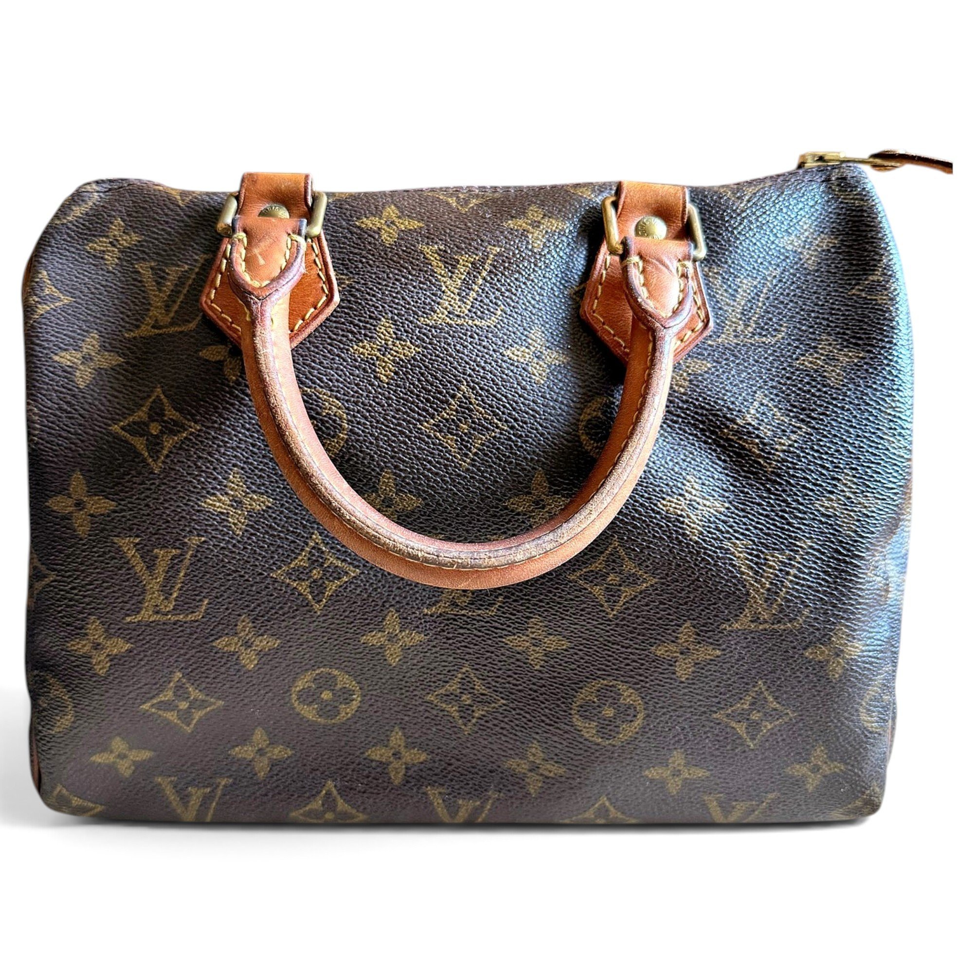 Speedy leather handbag
