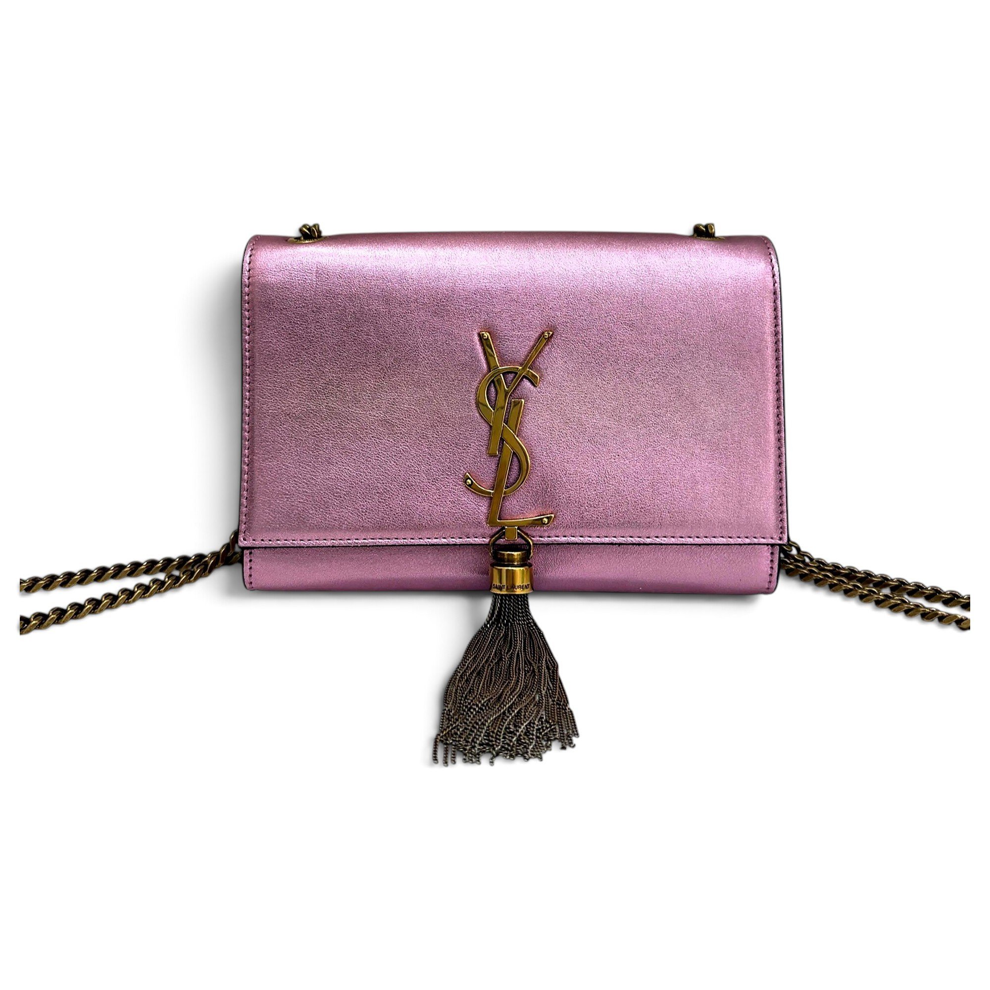 Pompom Kate leather crossbody bag