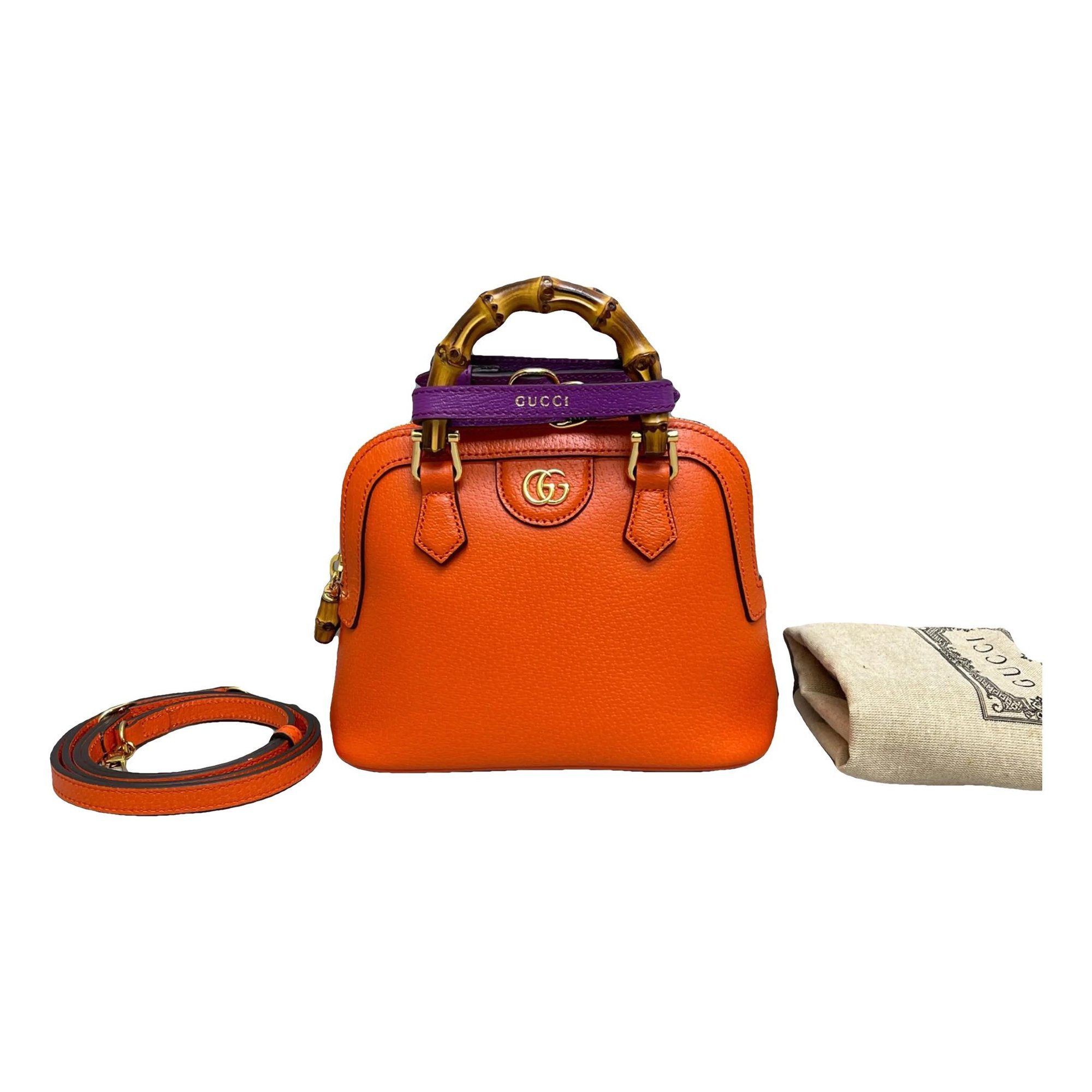 Bamboo leather handbag
