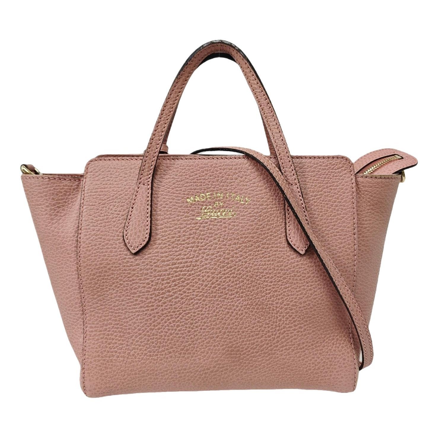 Swing leather handbag