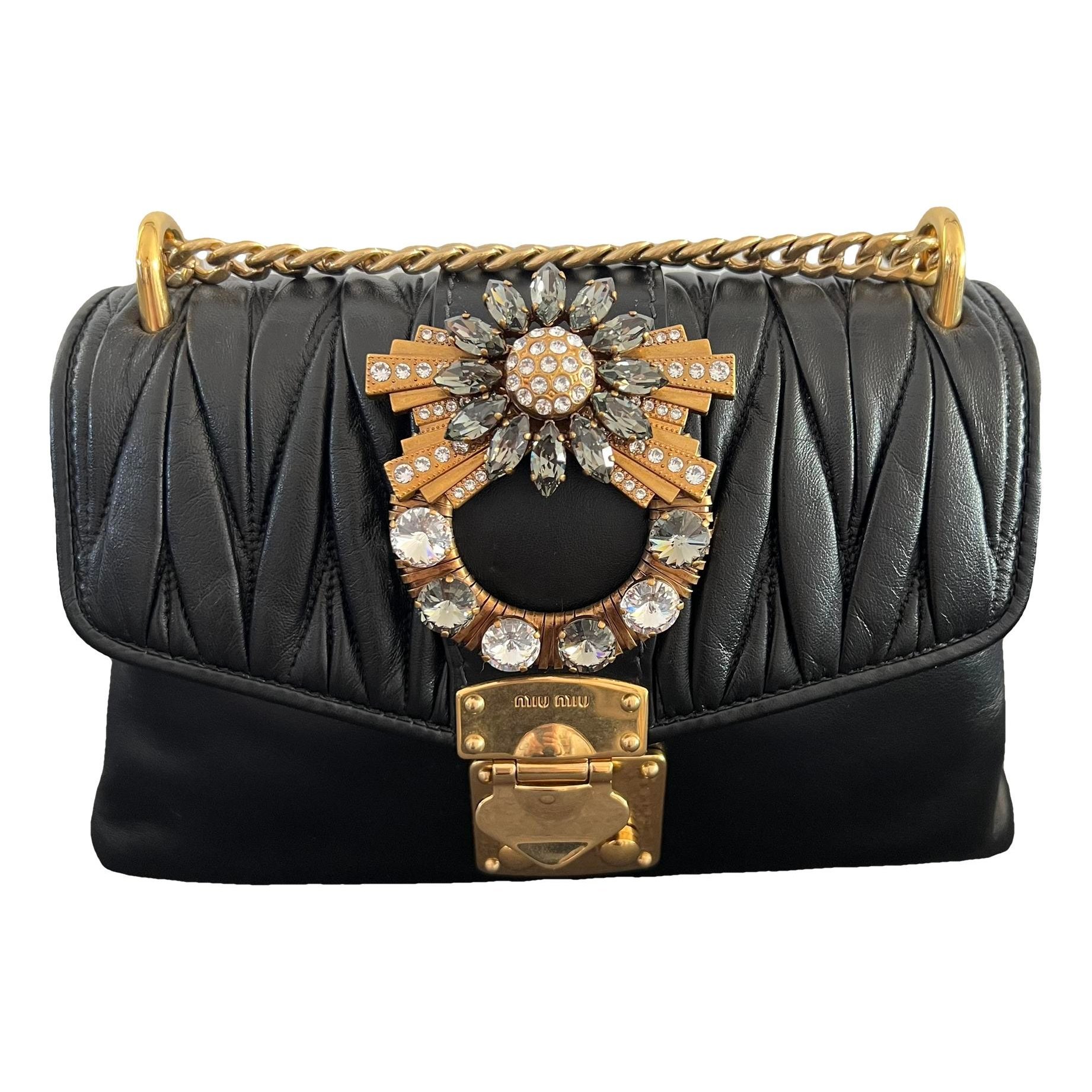 Matelassé leather bag