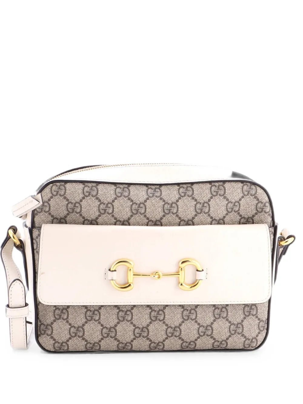 Horsebit 1955 Flap Pocket Camera Bag GG Coated Canvas and Leather Small crossbody bag