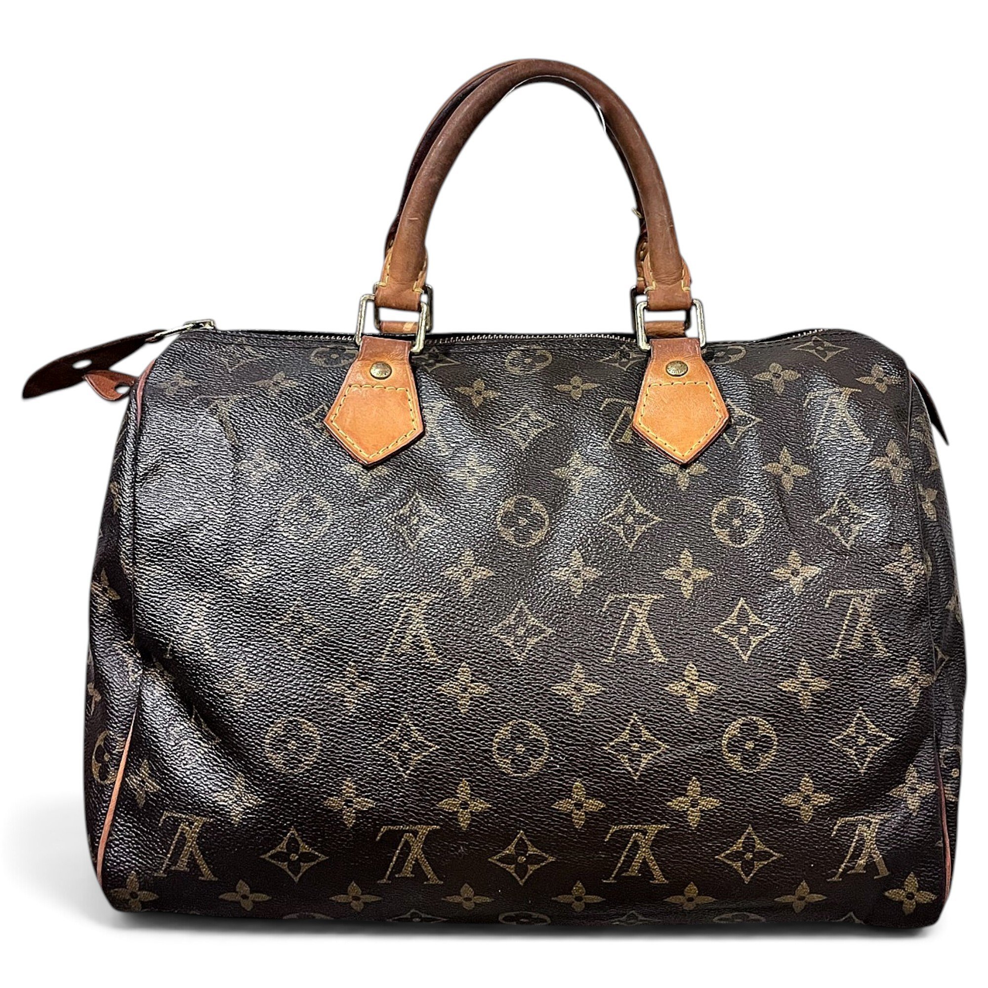 Speedy leather handbag