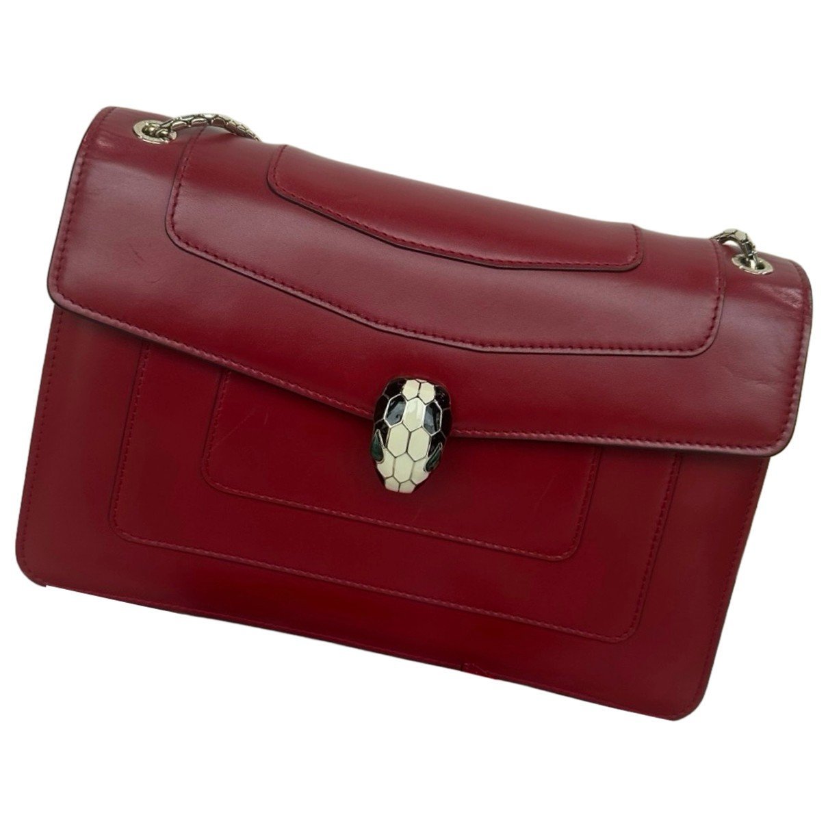 Serpenti leather handbag