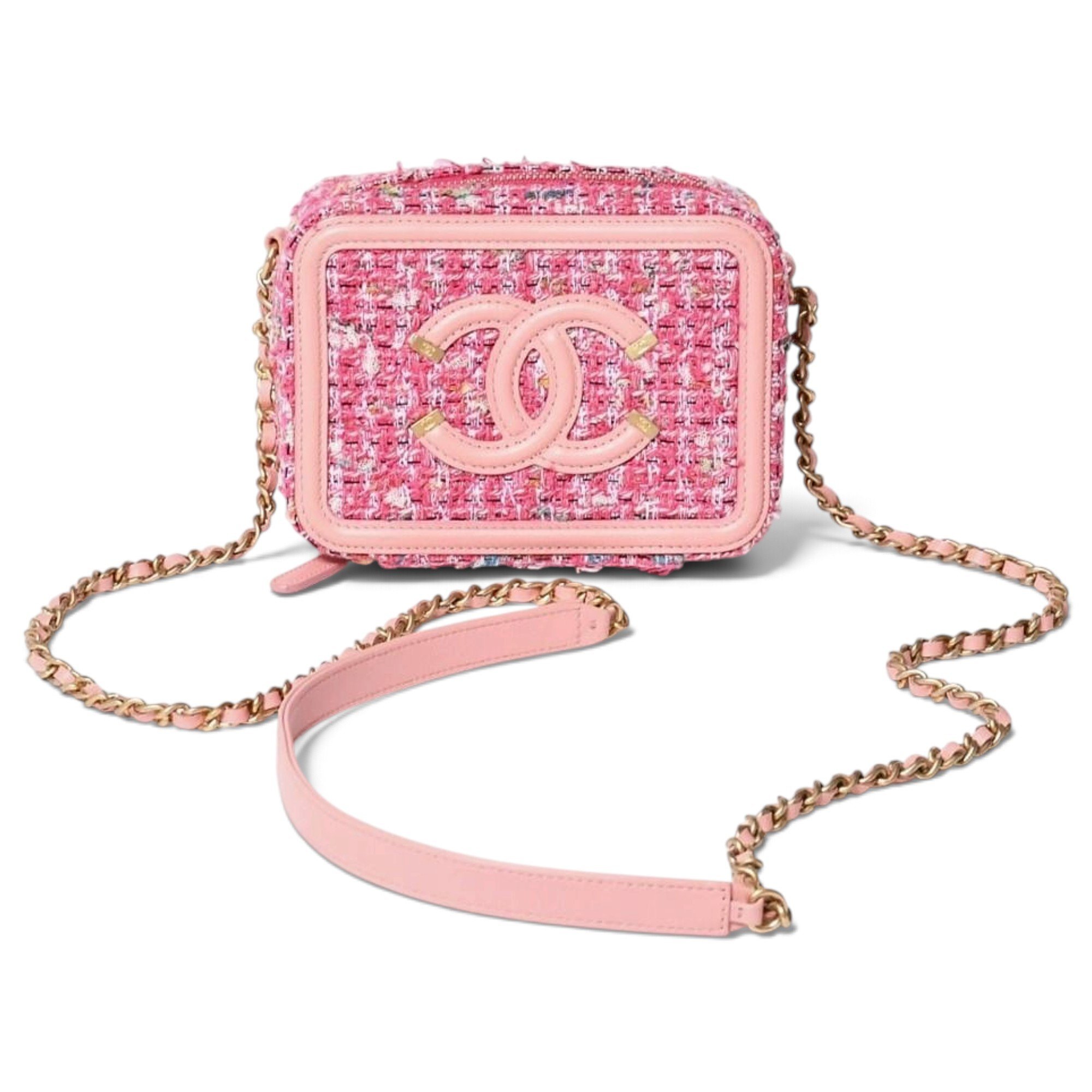 CC Filigree tweed handbag