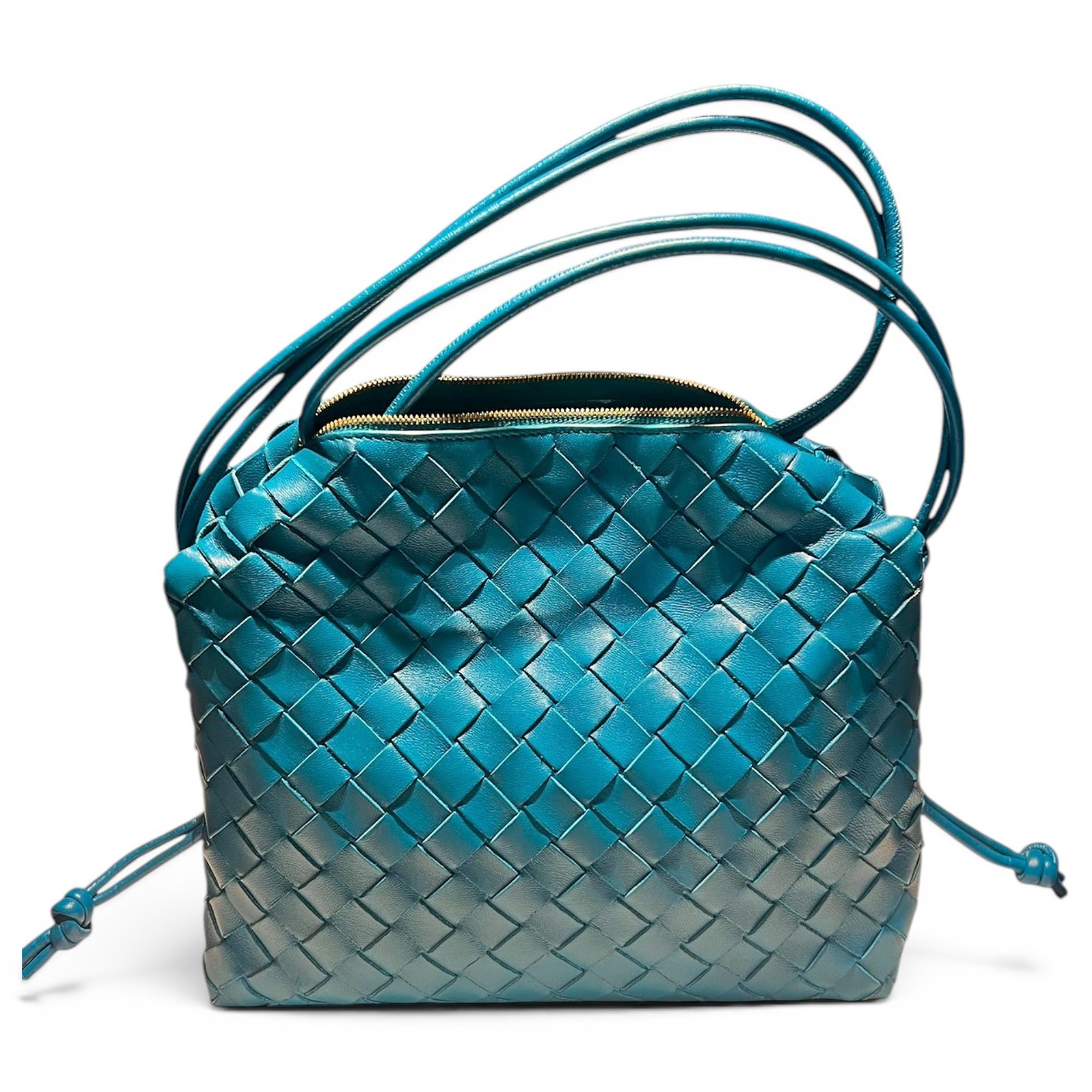 Loop leather handbag