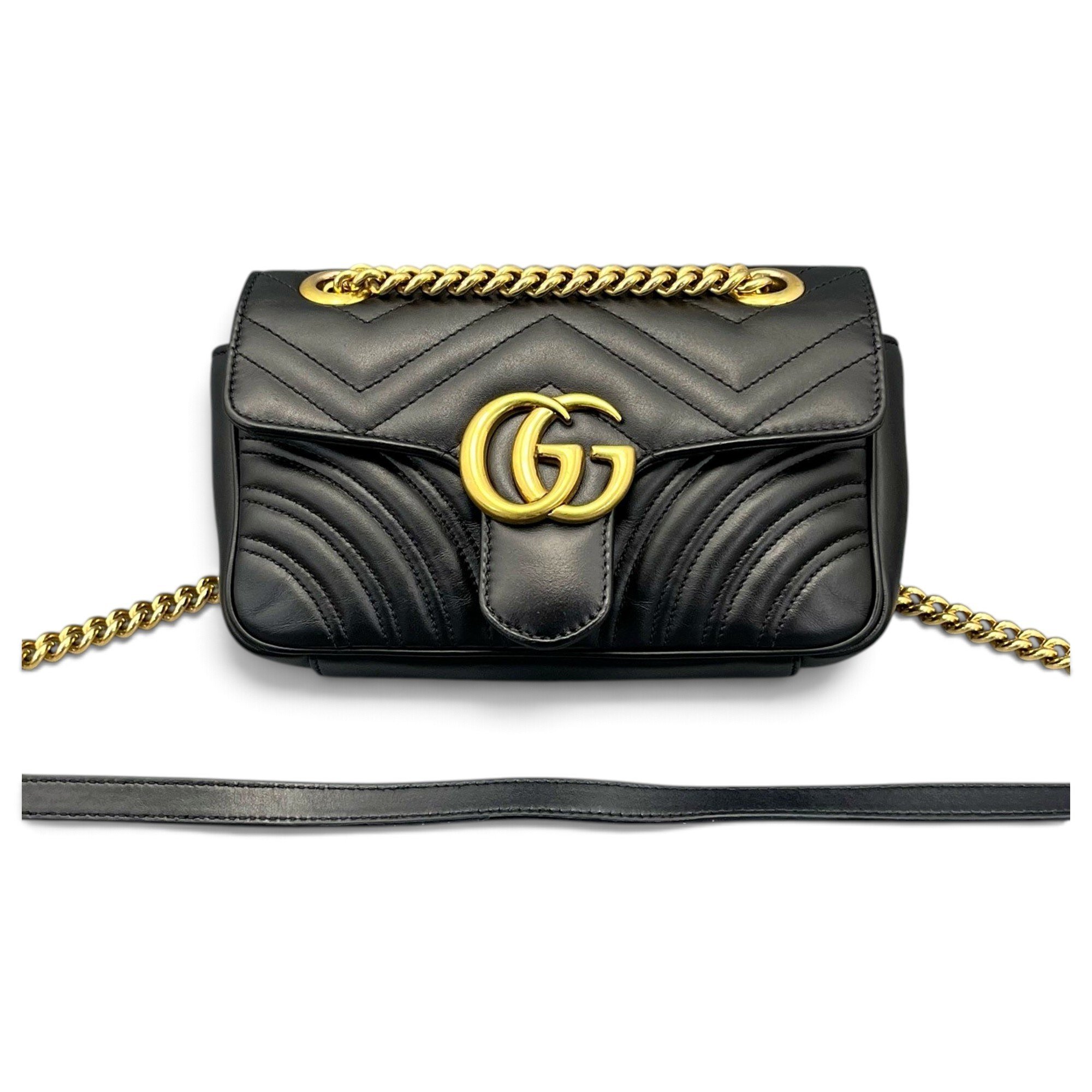 GG Marmont Flap leather handbag