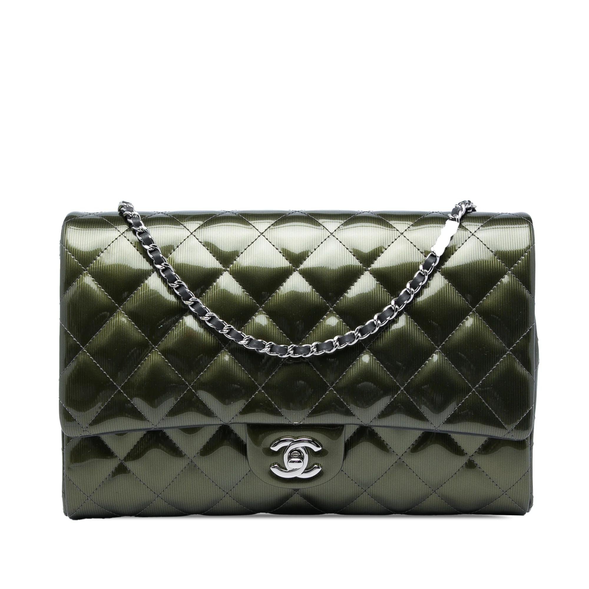 Patent leather handbag