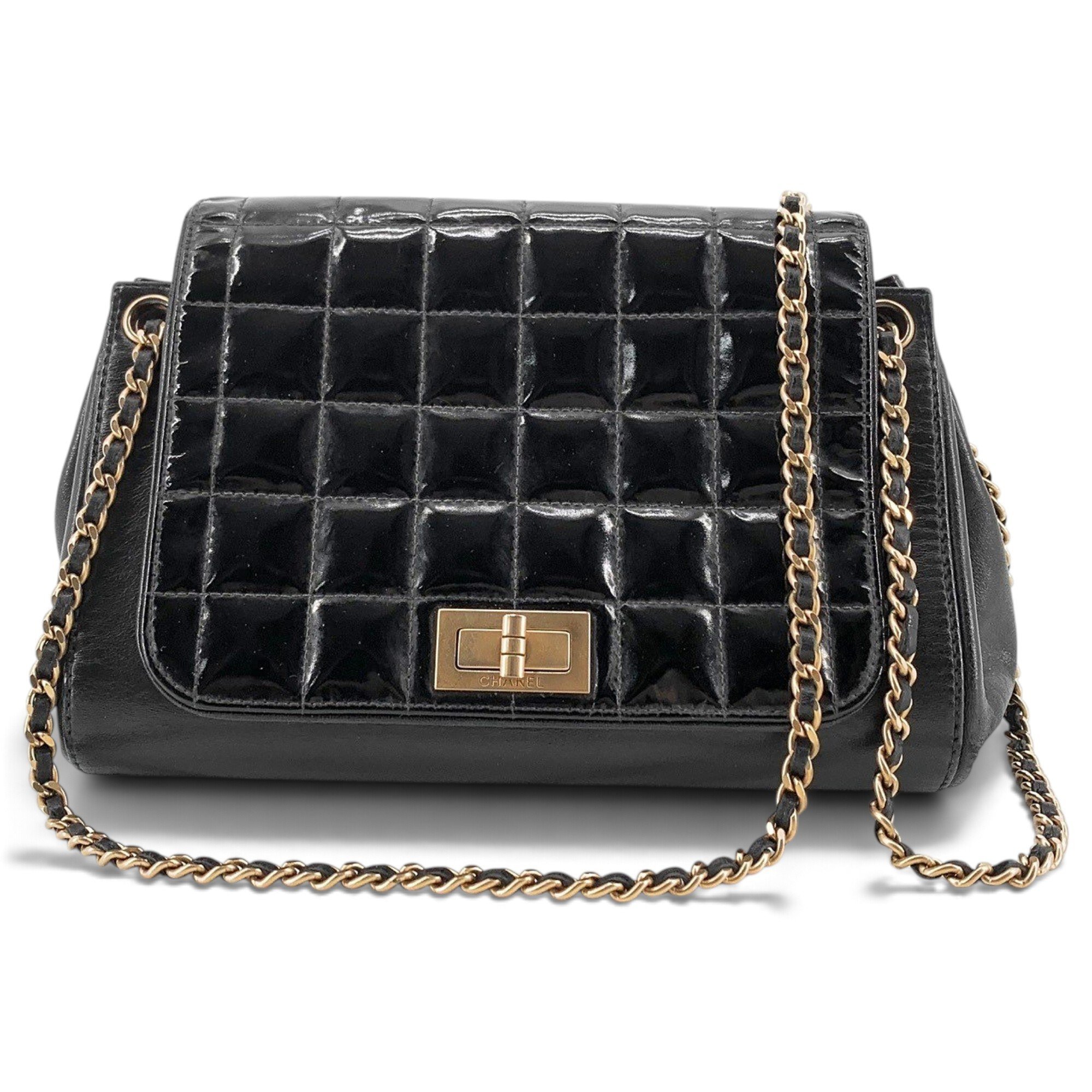 2.55 patent leather handbag