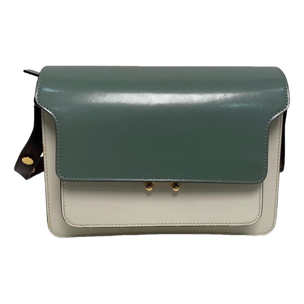Trunk leather handbag