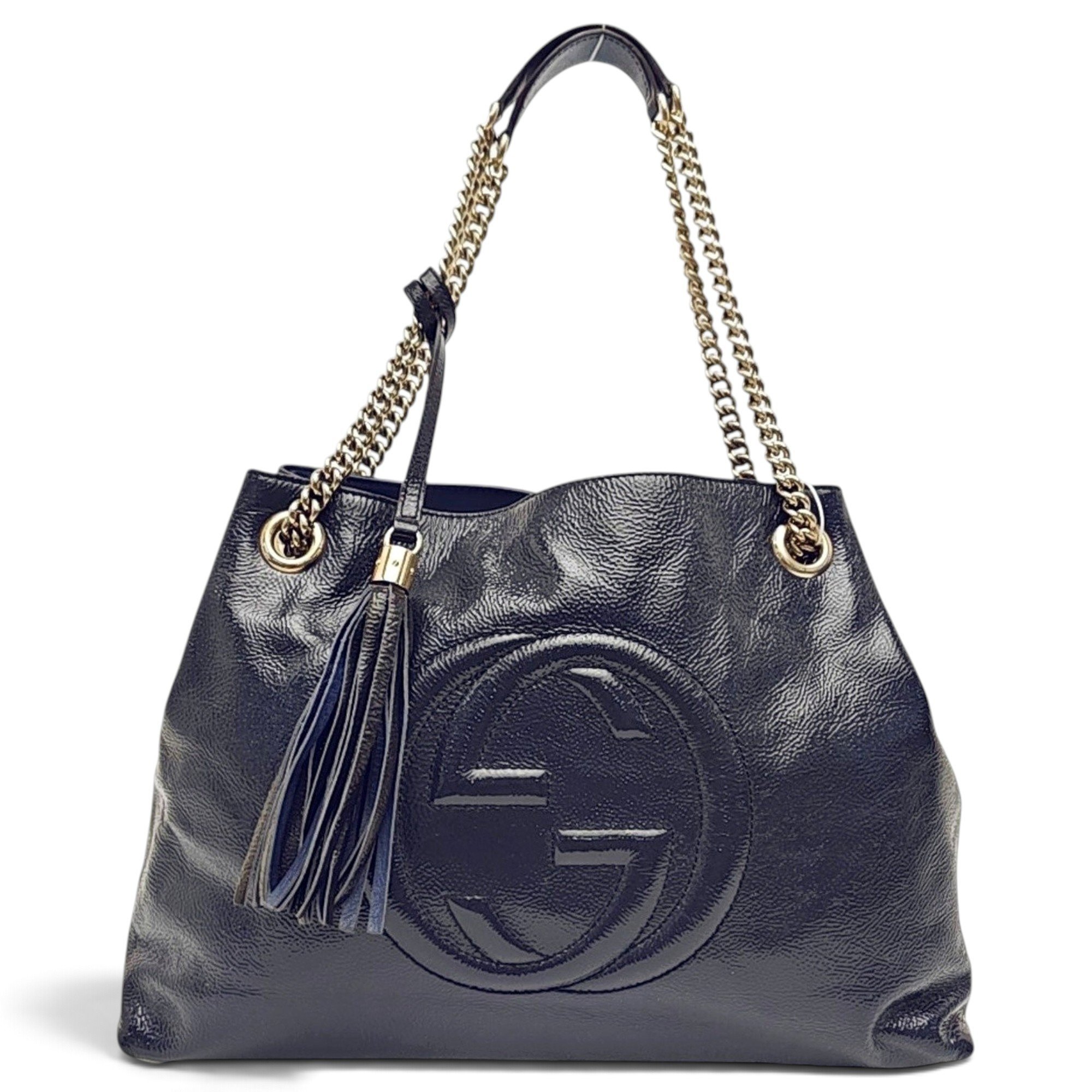 Soho patent leather handbag