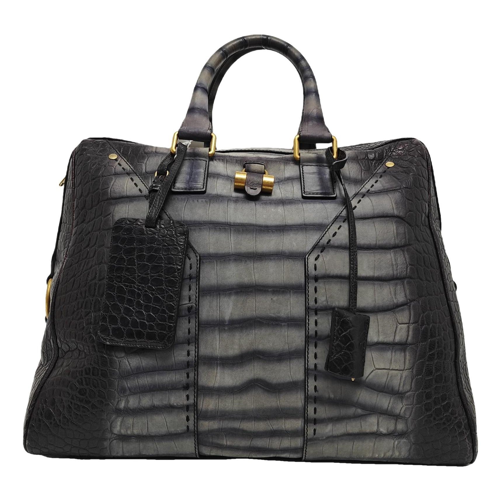 Y leather handbag