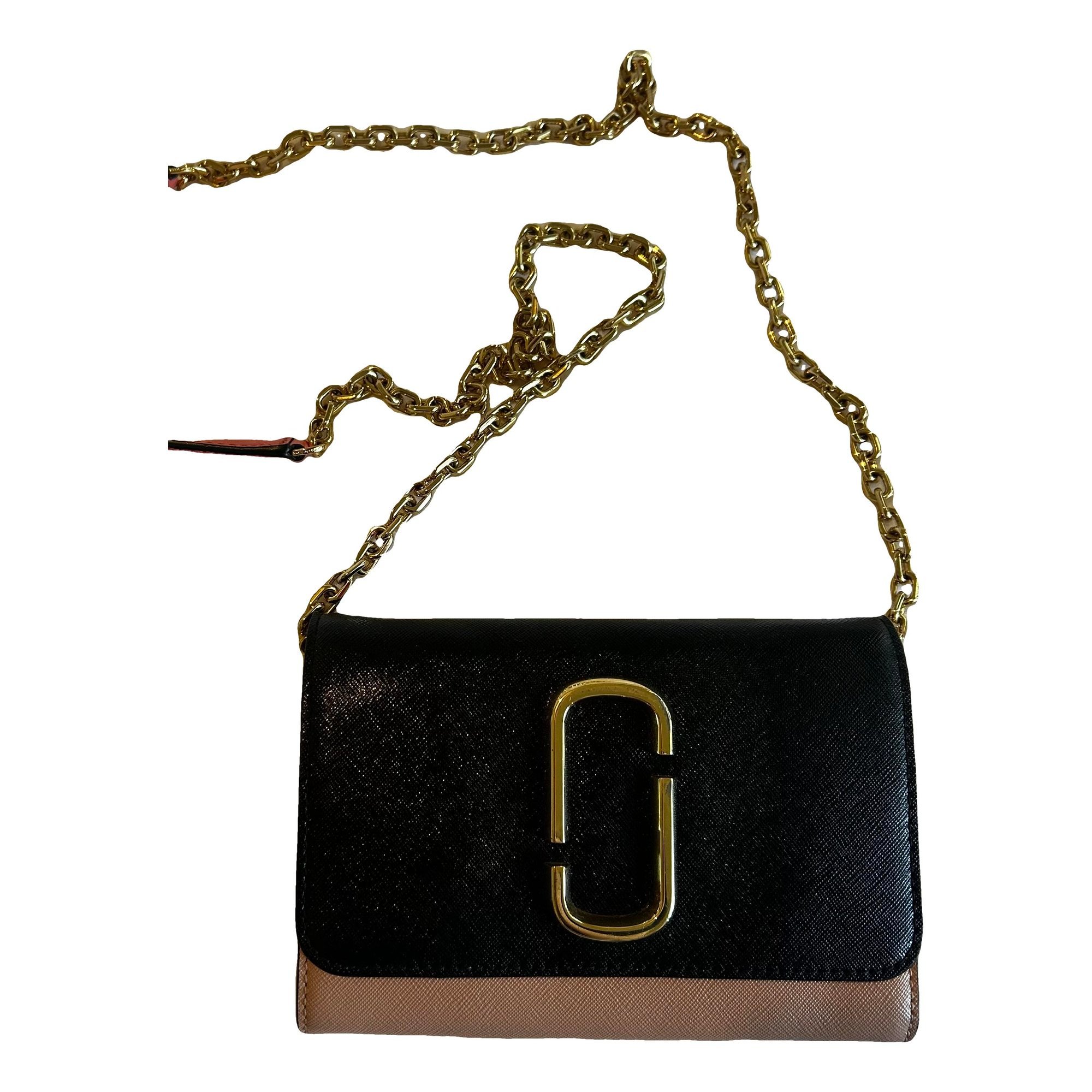 Snapshot leather handbag