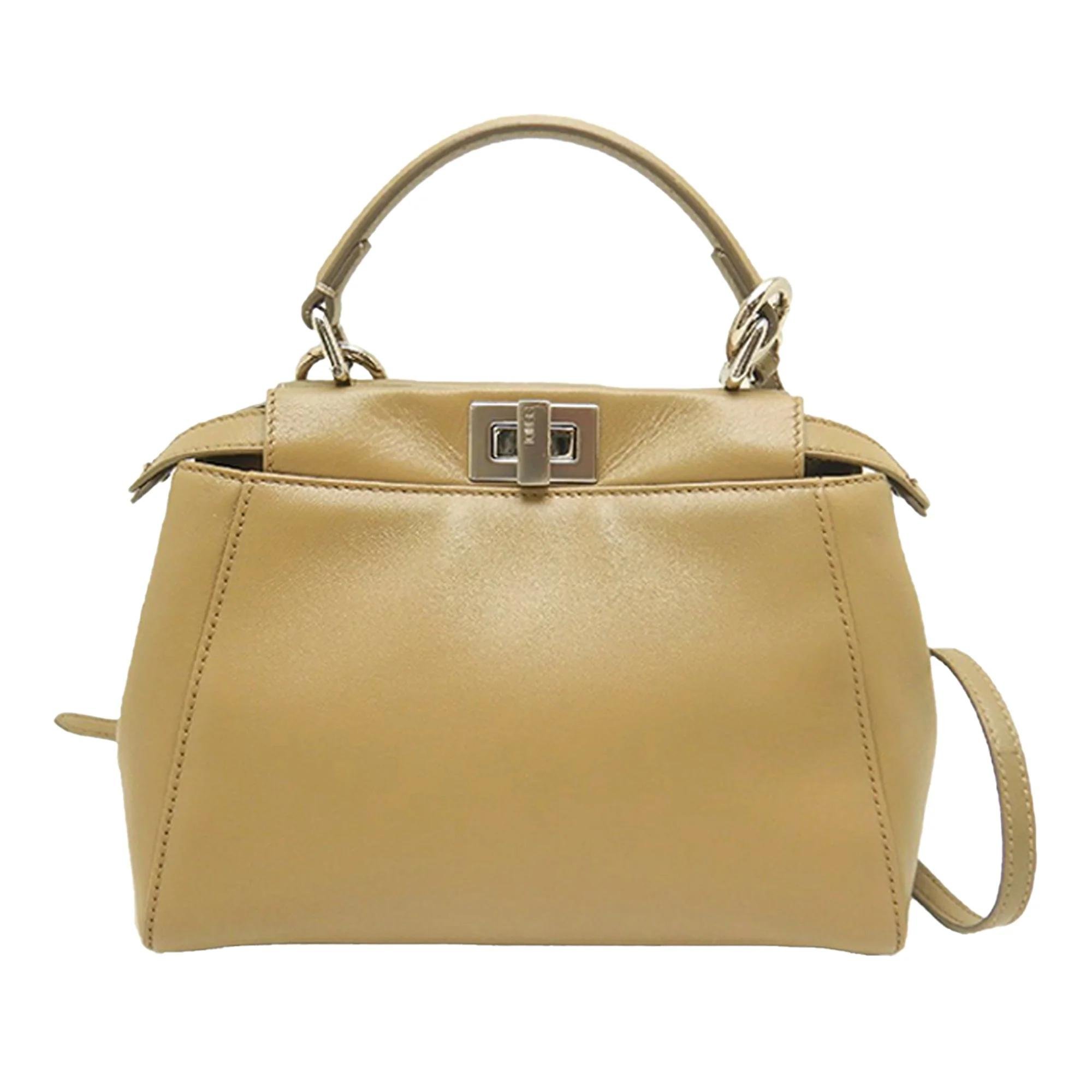 Peekaboo leather satchel