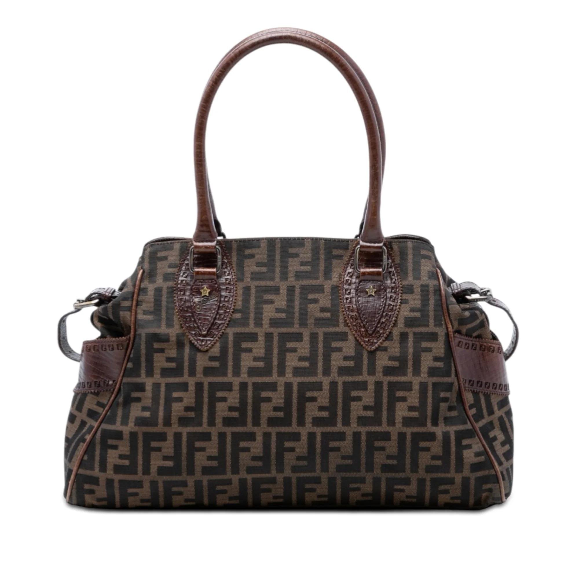 Pocket leather handbag