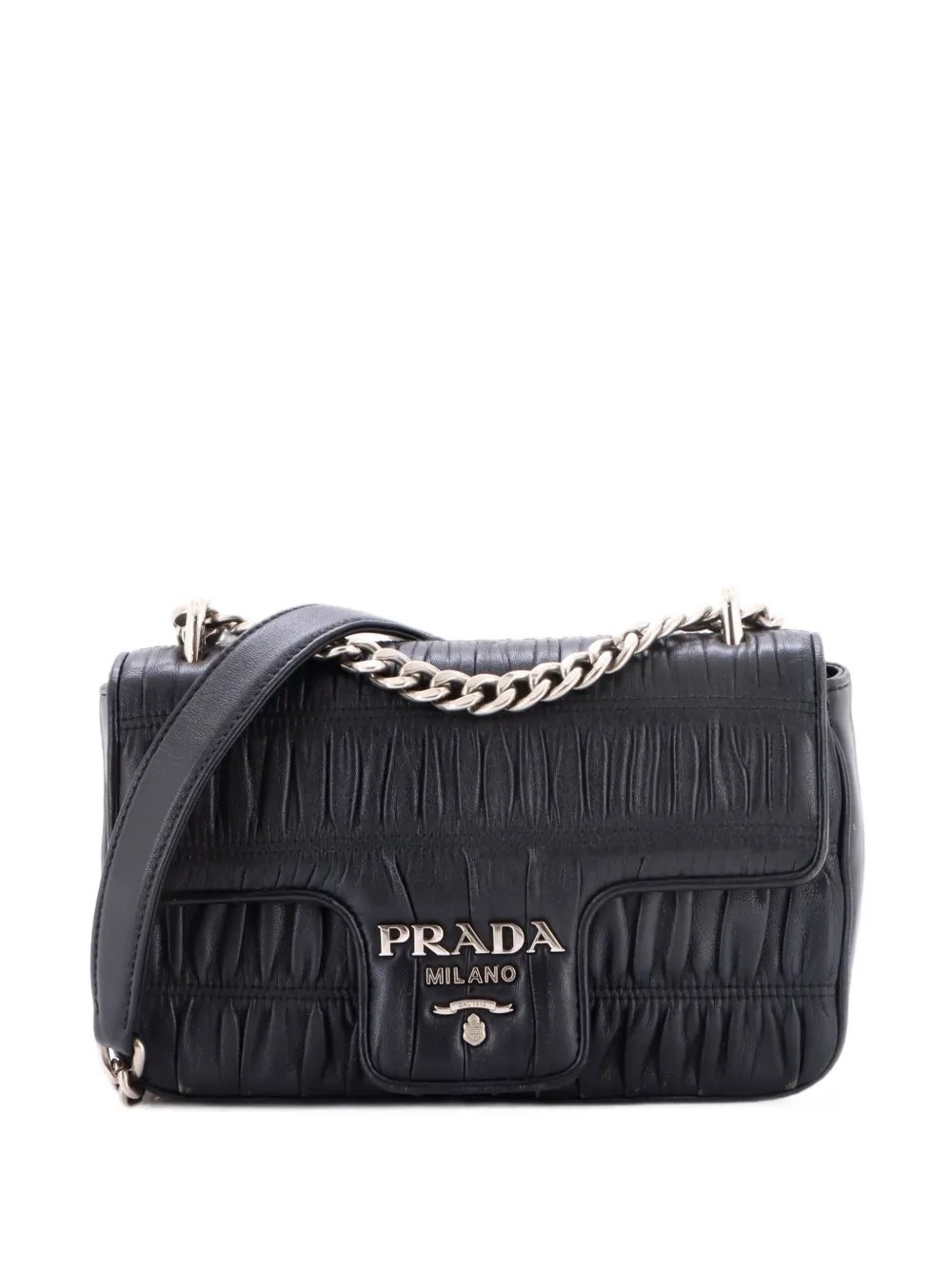 Chain Flap Shoulder Bag Nappa Gaufre Small crossbody bag