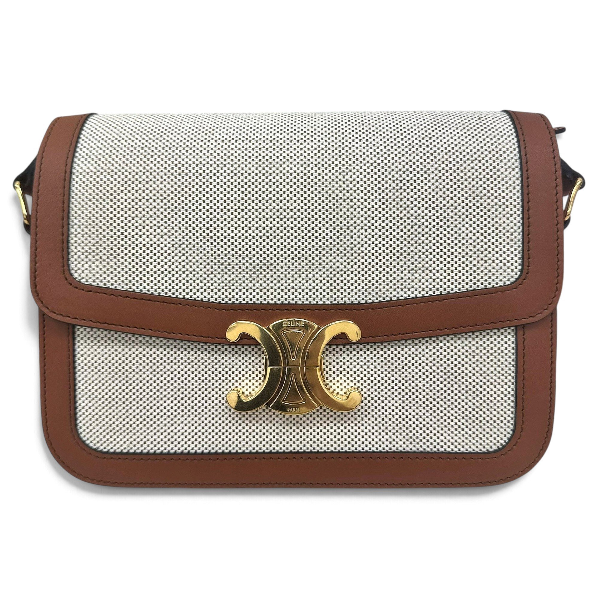 Triomphe leather handbag