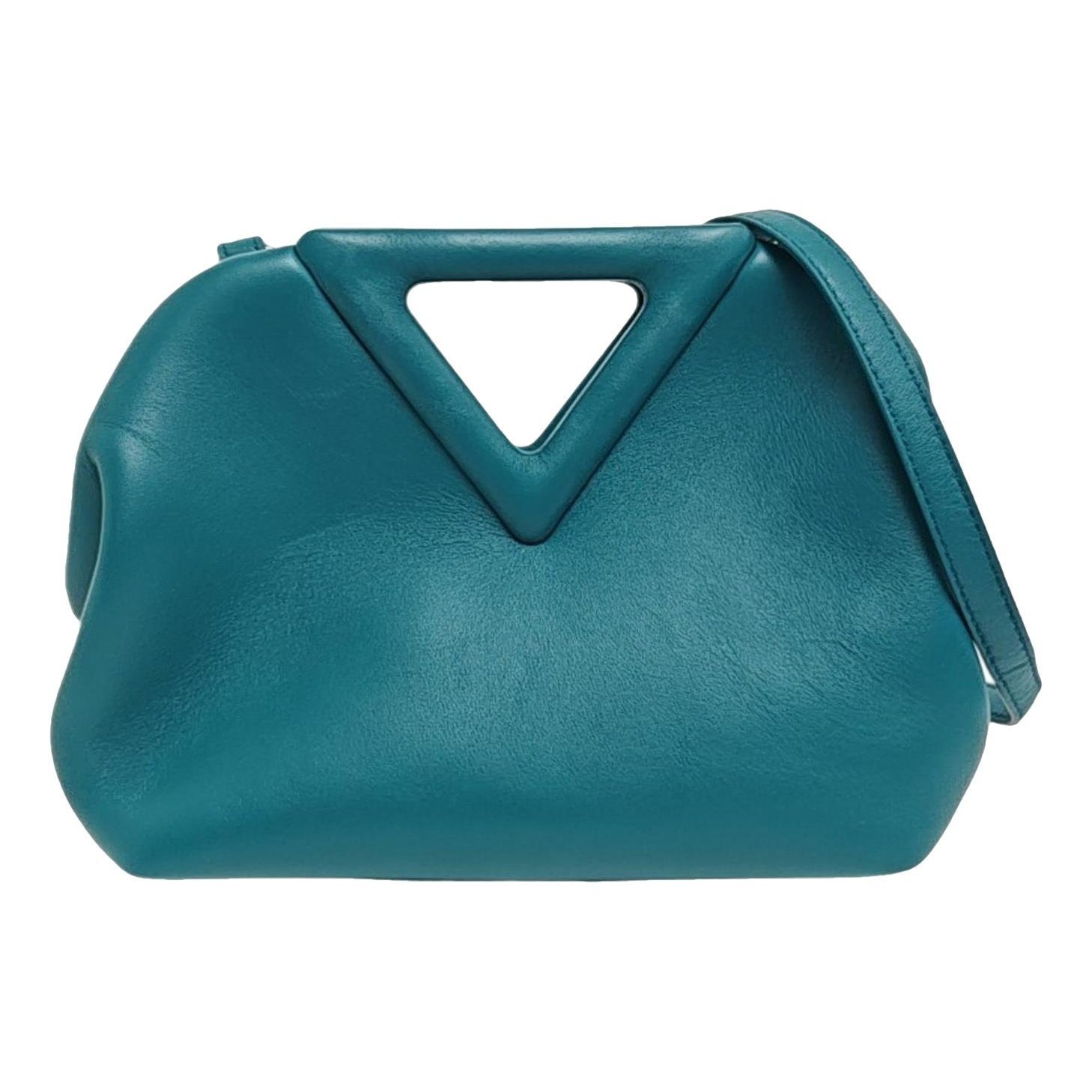 Point leather handbag
