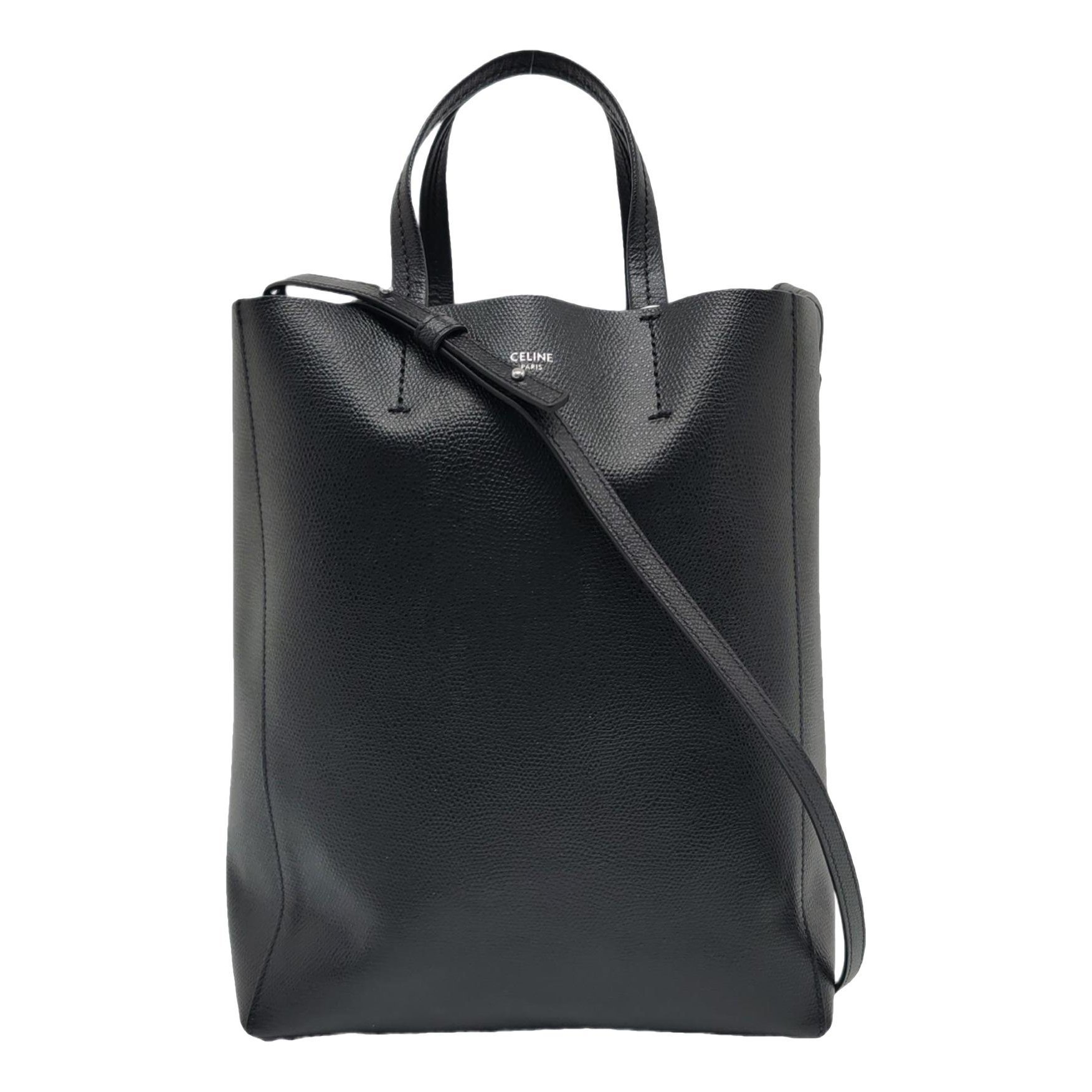 Cabas leather crossbody bag