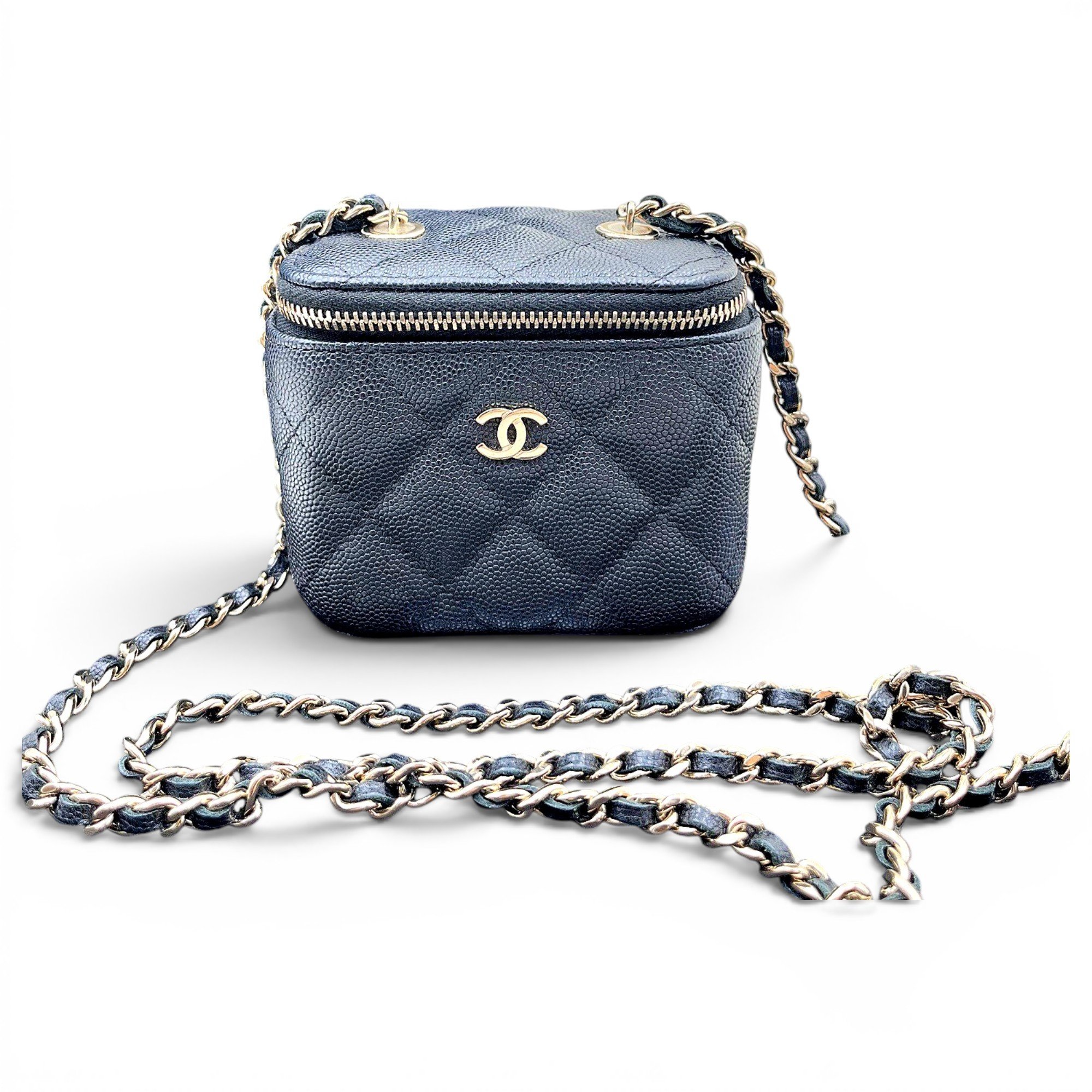 Trendy CC Vanity pony-style calfskin handbag