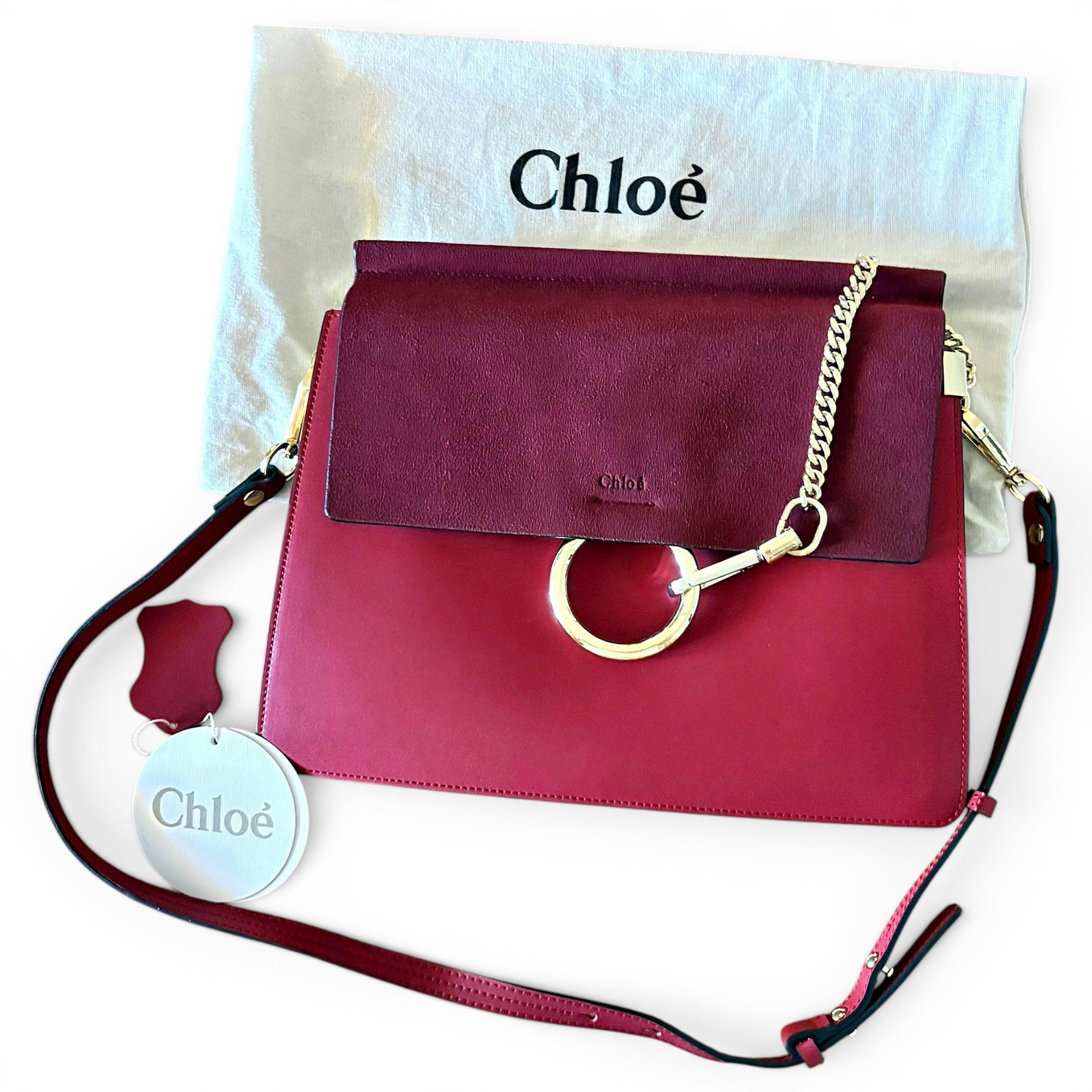 Faye leather handbag