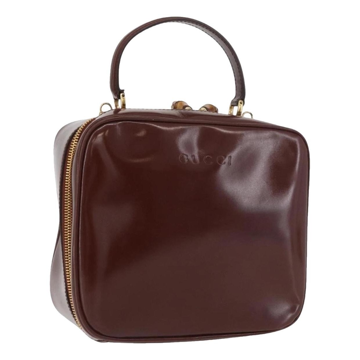 Patent leather handbag