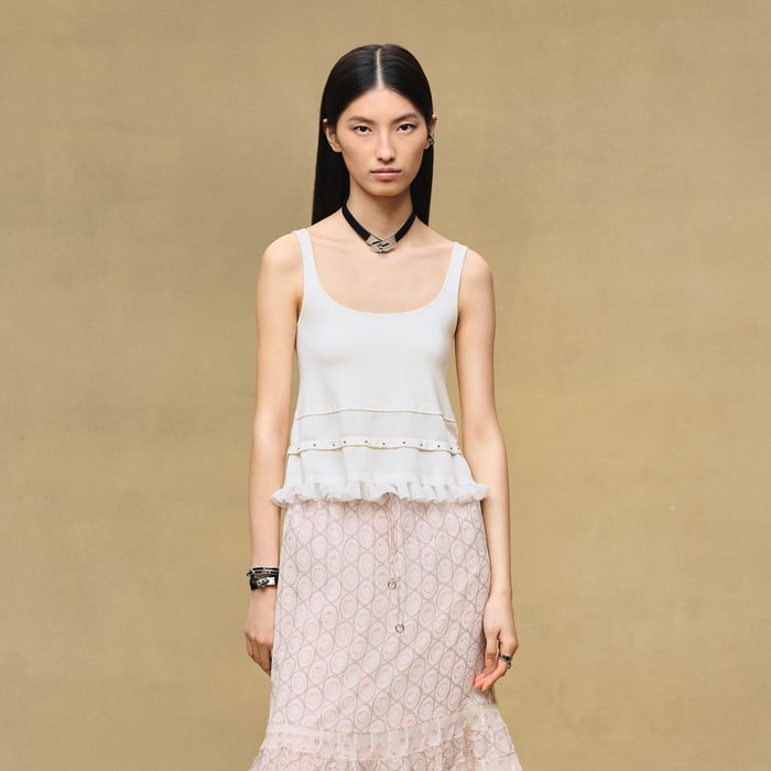 Blanc Naturel Jewel Tank Top