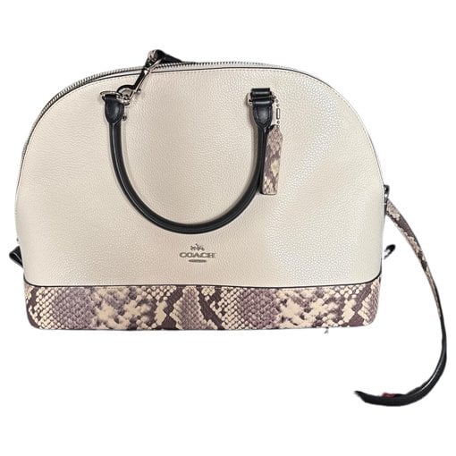 Cartable mini sierra leather handbag