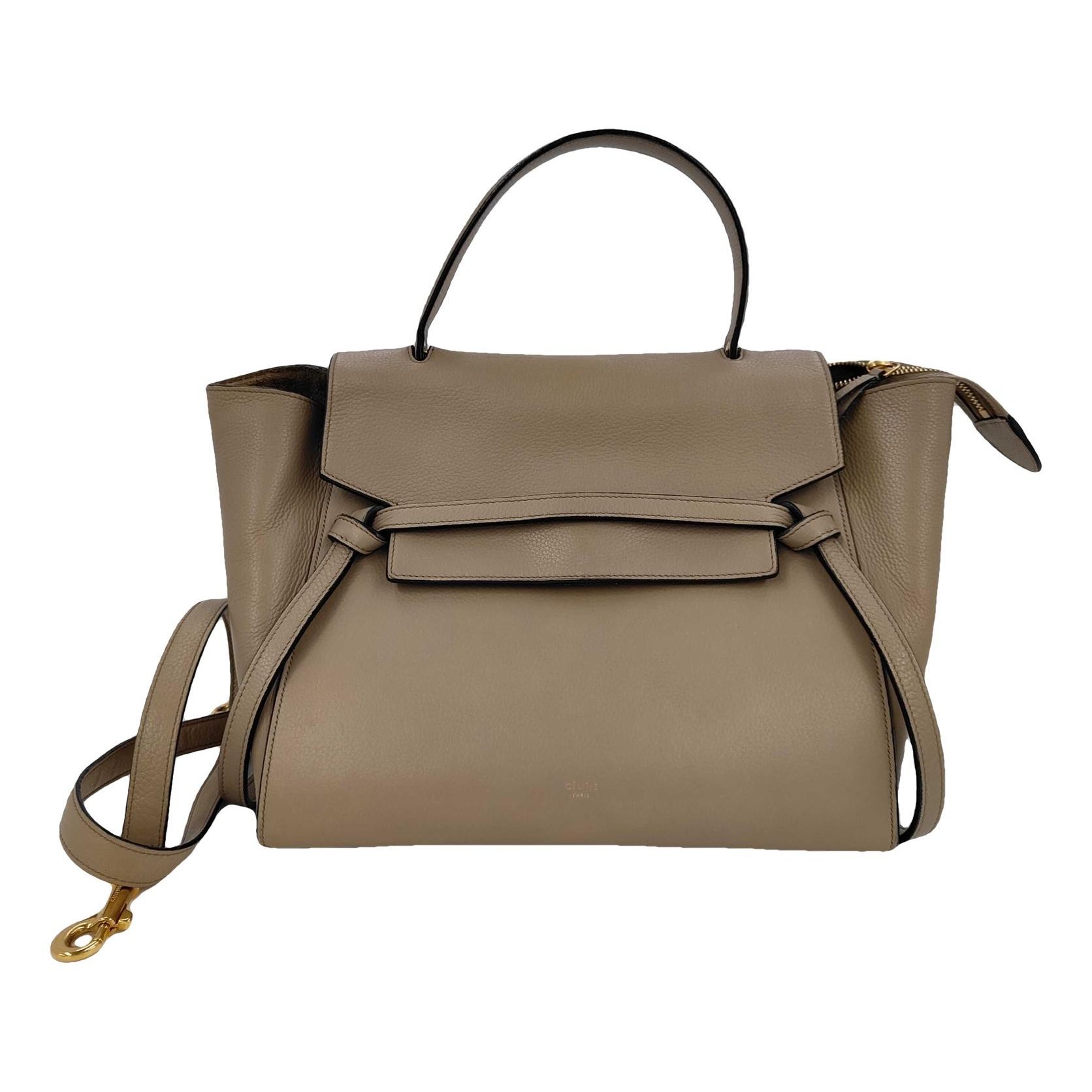 Belt leather handbag