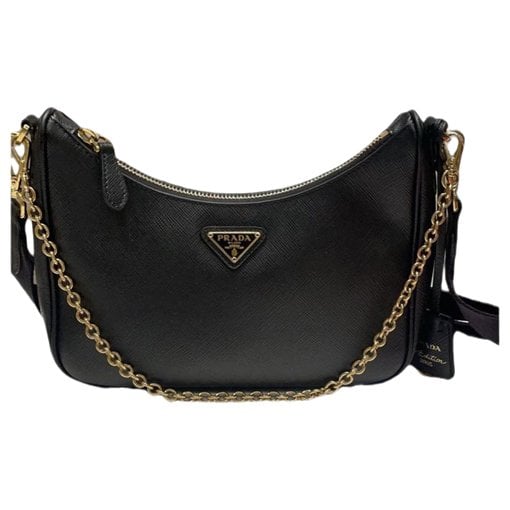 Re-edition leather crossbody bag