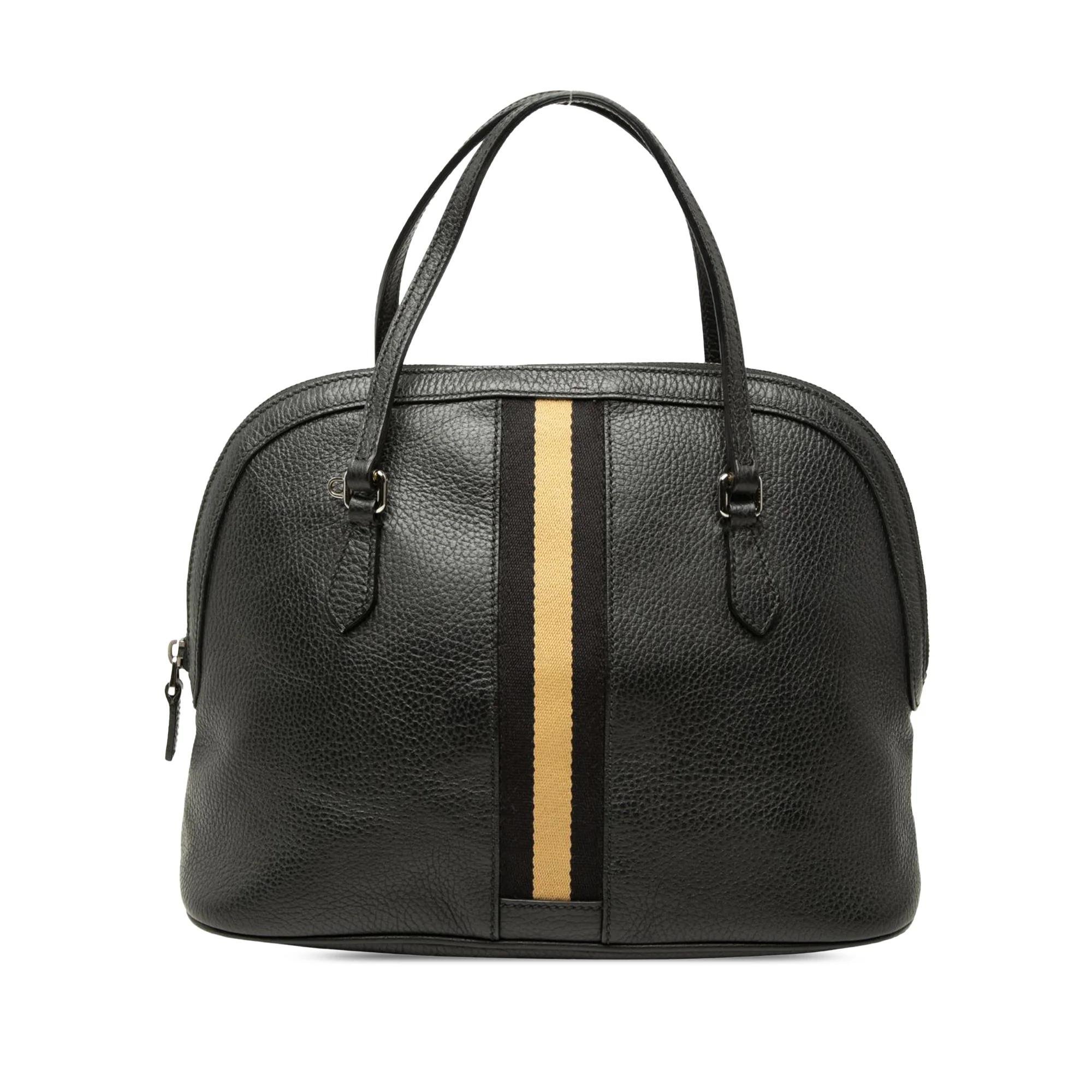 Dôme leather satchel