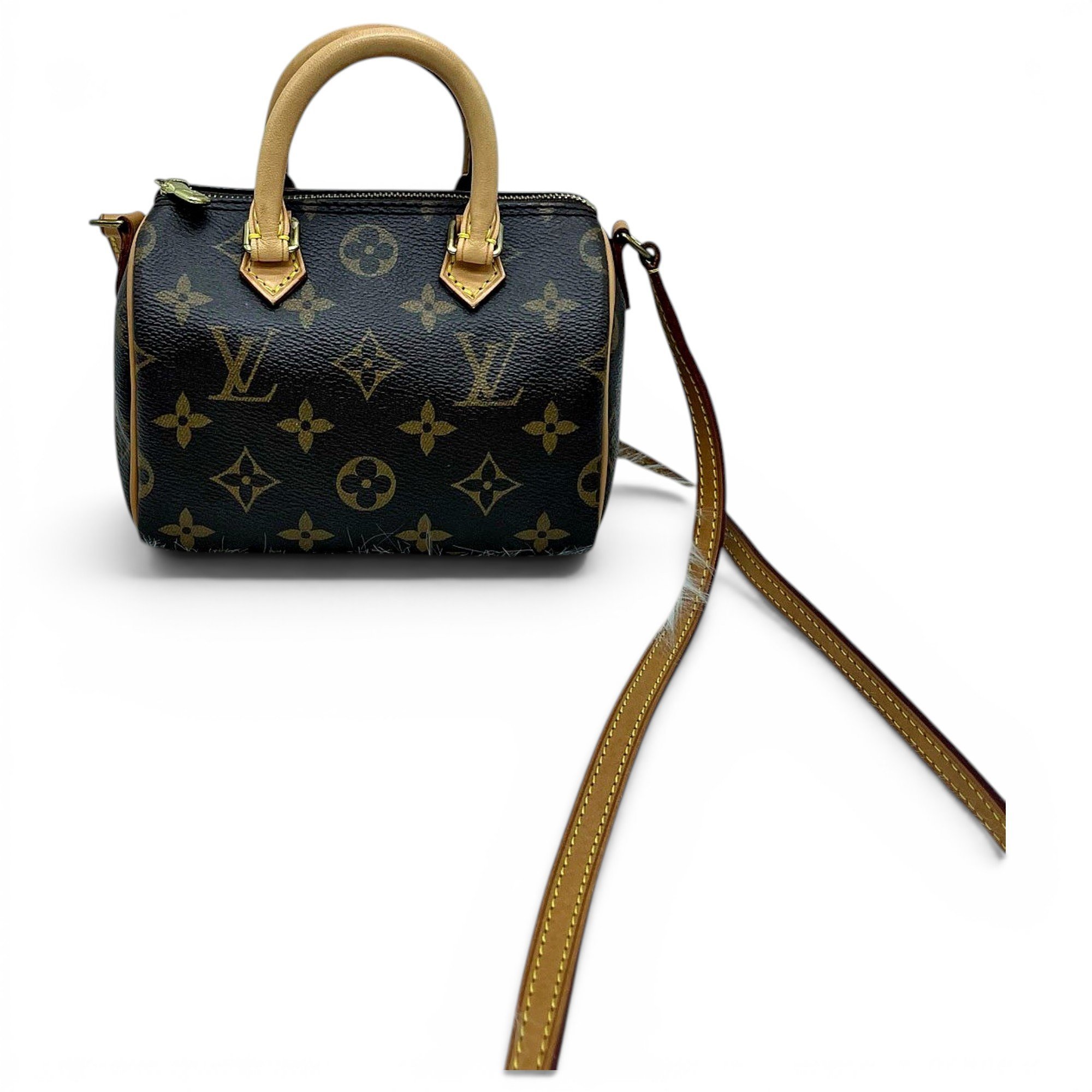 Nano Speedy / Mini HL leather crossbody bag