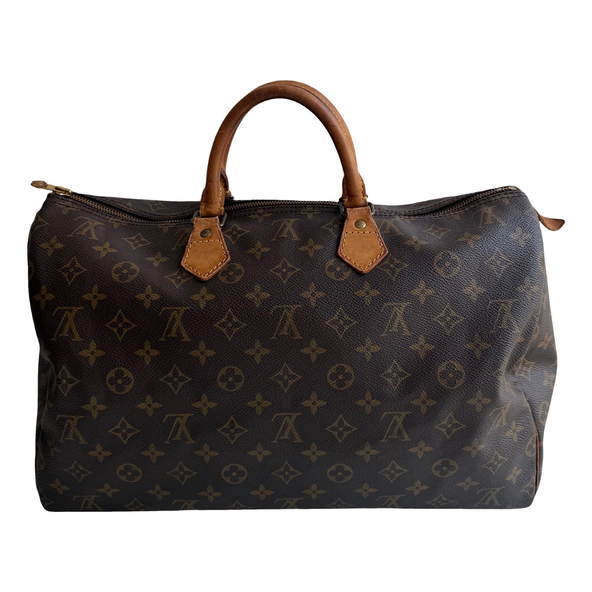 Speedy leather handbag