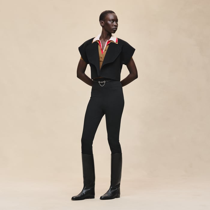 Noir High-waisted Pants