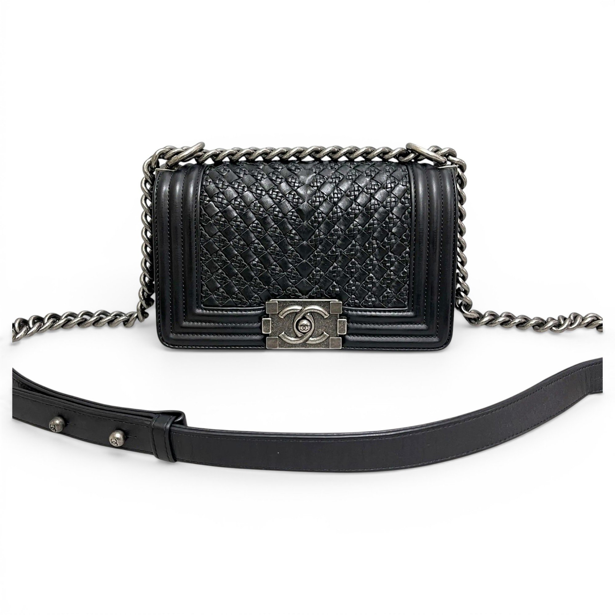 Boy leather crossbody bag