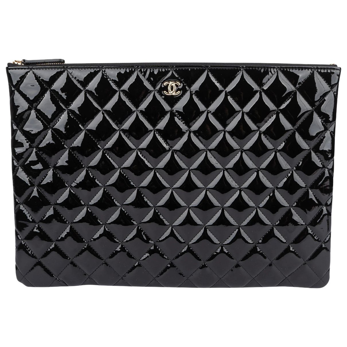 Timeless/Classique patent leather clutch bag
