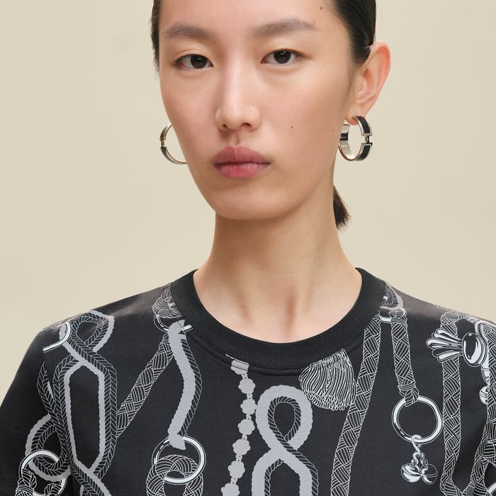 Gris Charbon "Palefroi Remix" Straight T-shirt