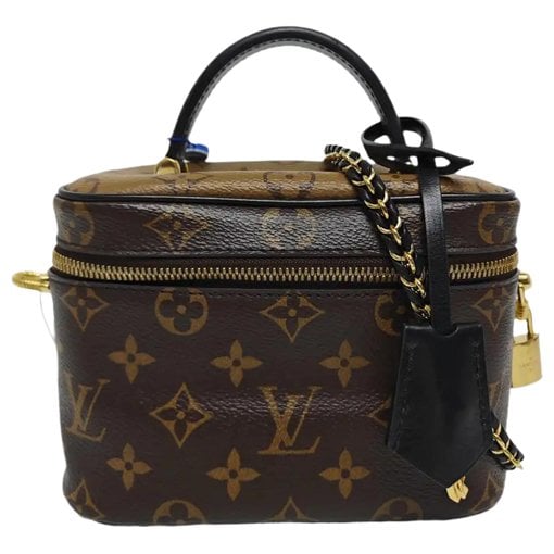Vanity leather handbag