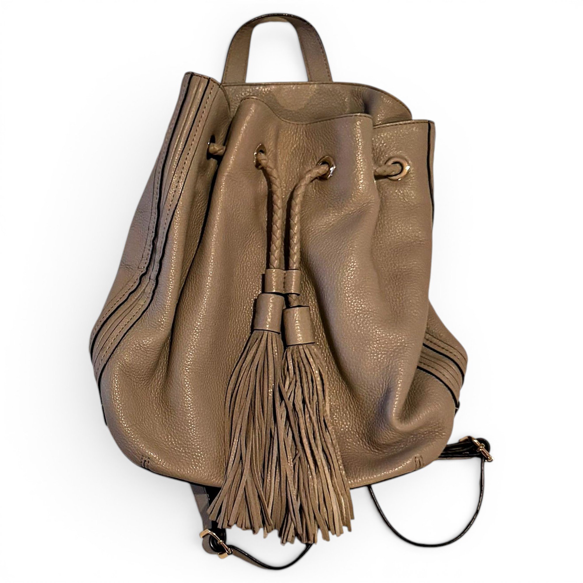 Leather backpack