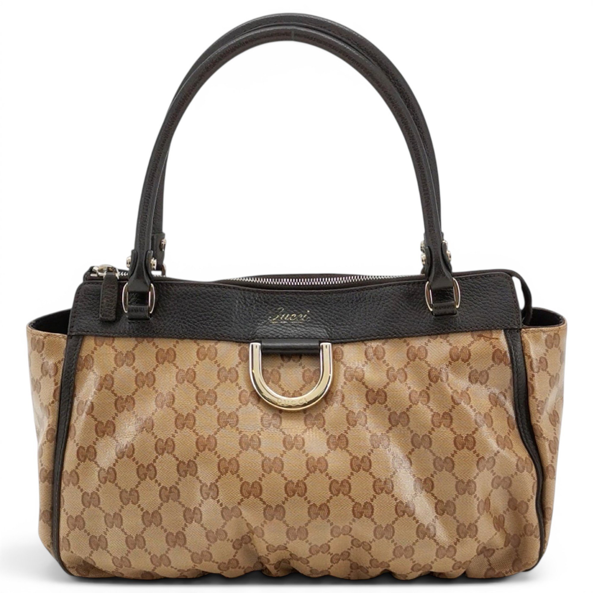D-Ring leather handbag